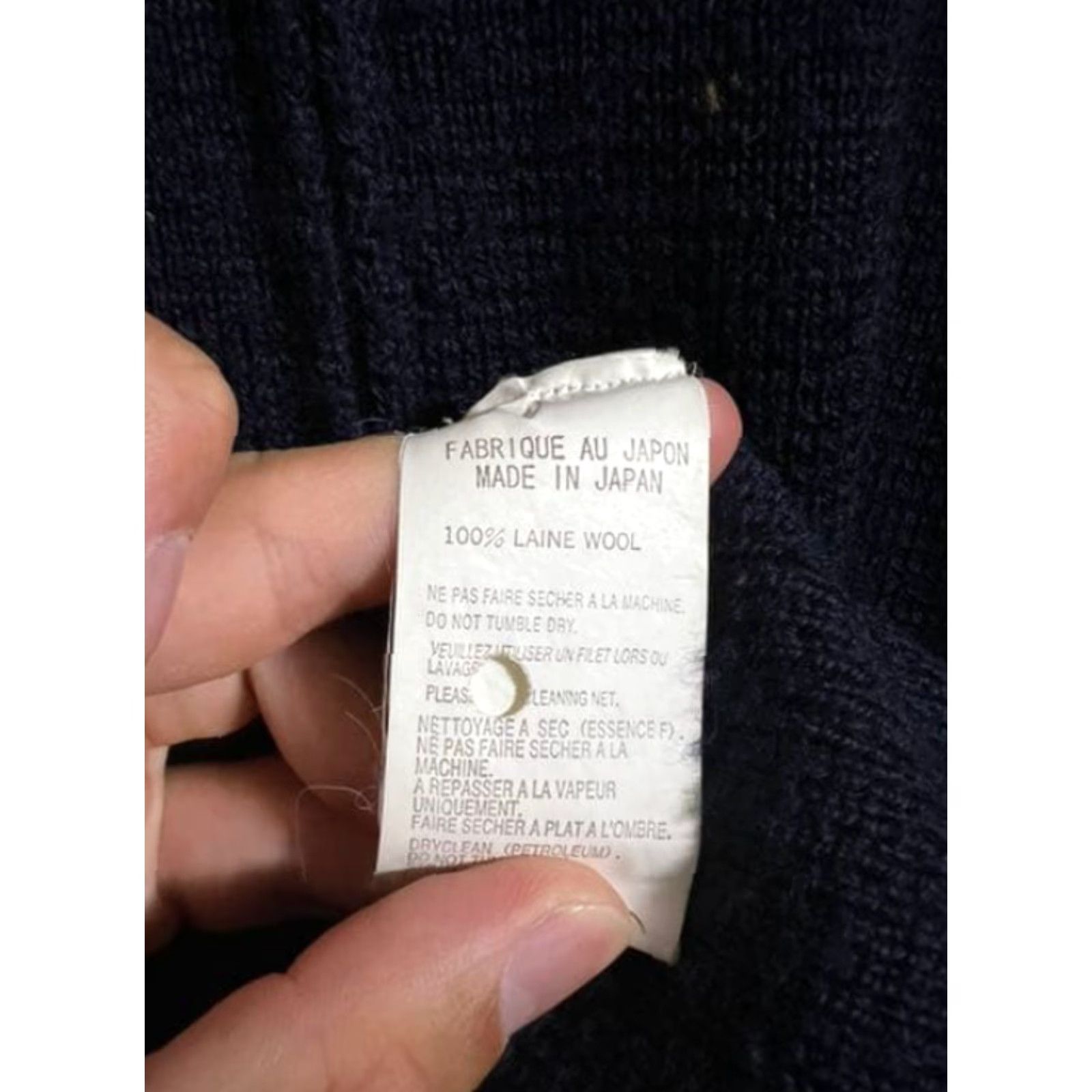 Yohji Yamamoto Yohji Yamamoto Pour Homme Driver's Knit Jacket 3 Sweater Shirt Size US S / EU 44-46 / 1 - 6 Thumbnail