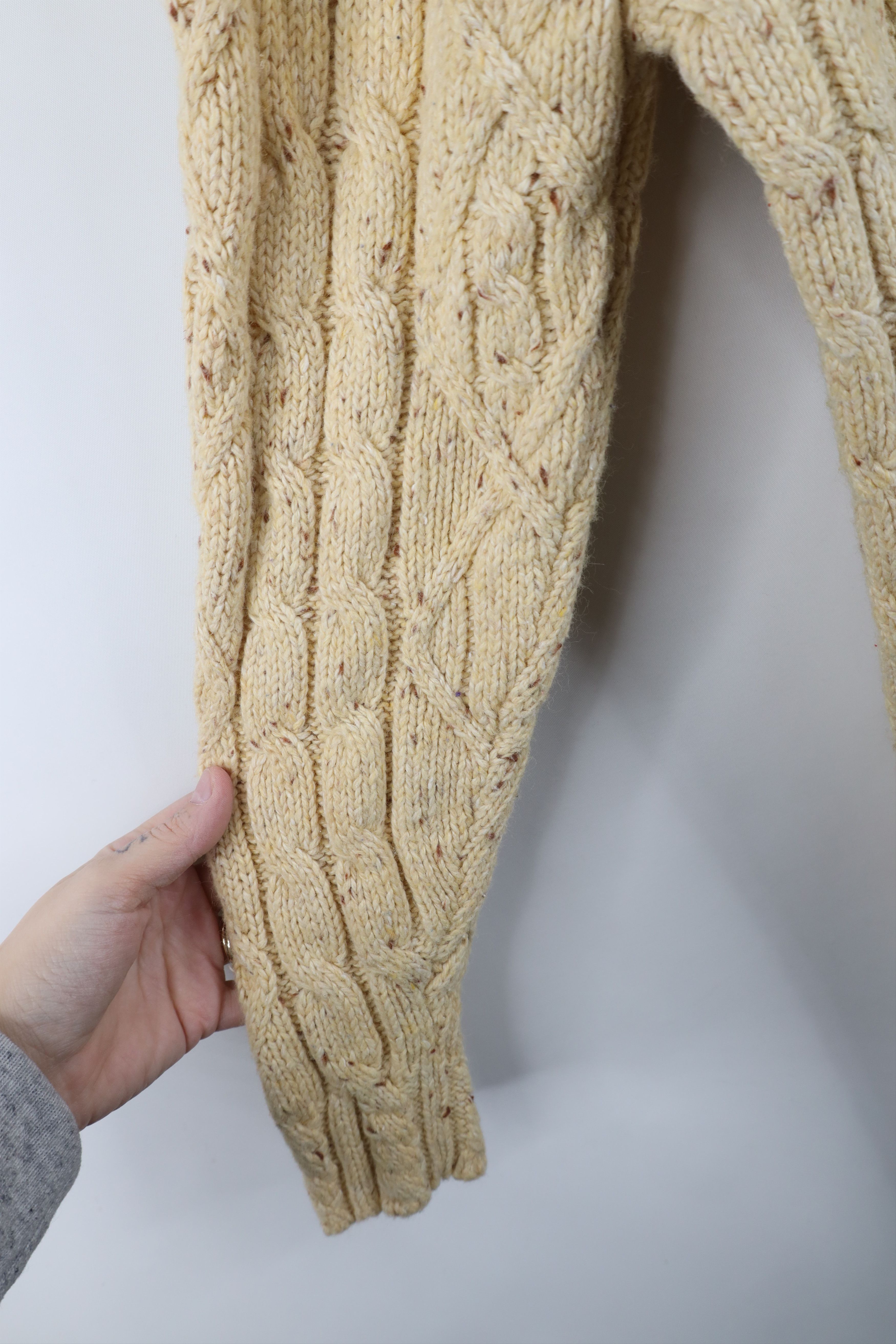 Vintage Vintage 90s Streetwear Chunky Fisherman Cable Knit Sweater Size L / US 10 / IT 46 - 8 Thumbnail