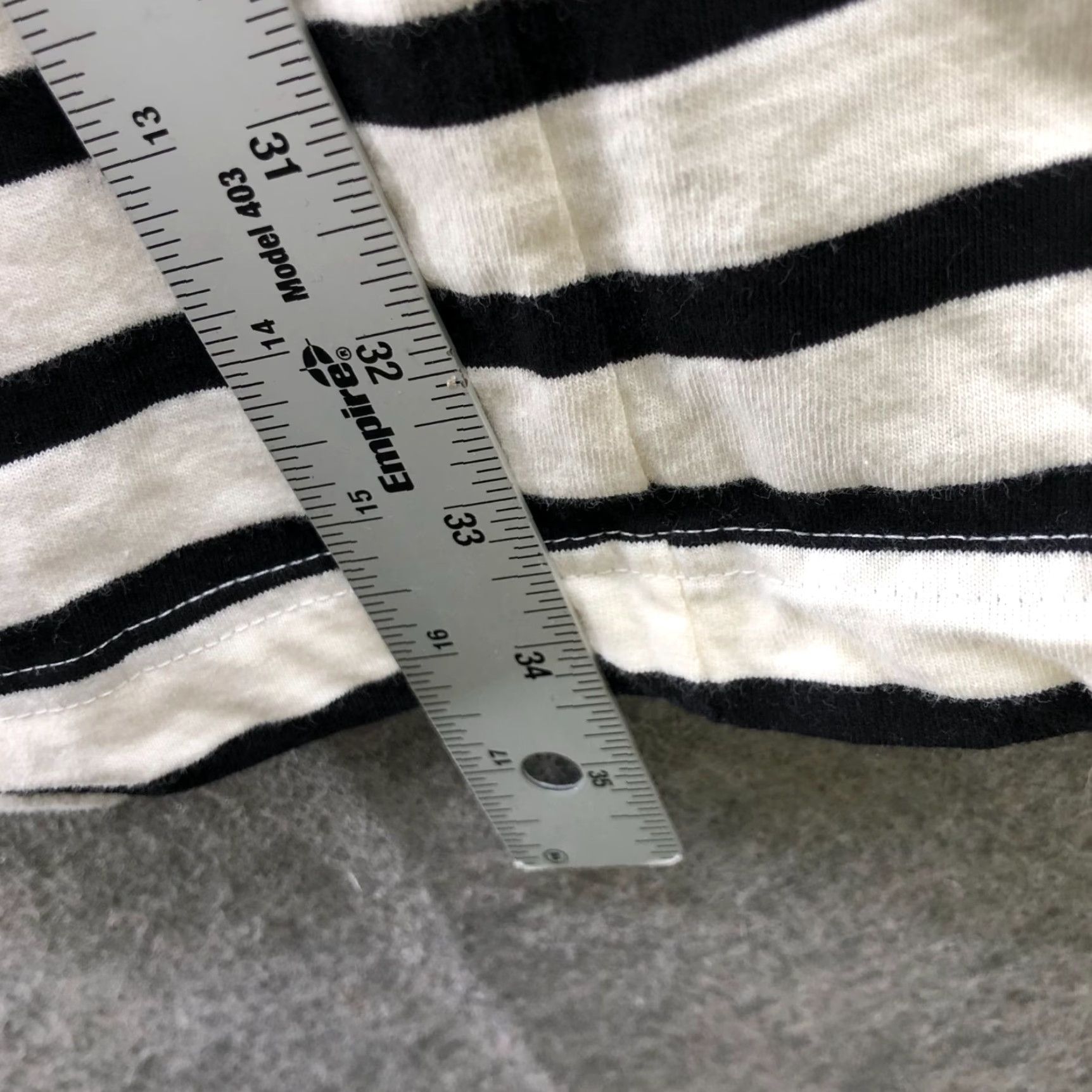 H&M H&M Shirt Dress Womens M Black White Striped Short Sleeve Mini Tunic Dress Womens M Black White Striped Short Sleeve Knit Cotton Crew Neck Size M / US 6-8 / IT 42-44 - 6 Thumbnail