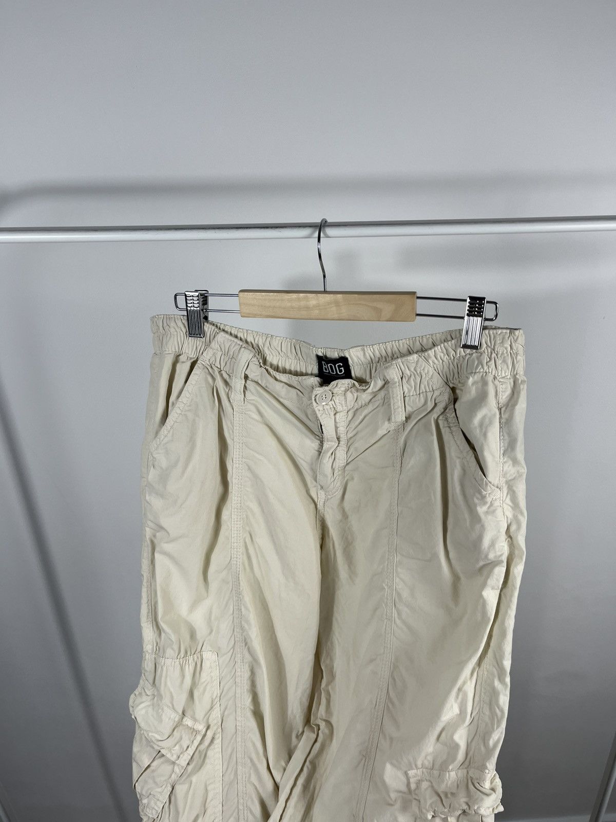 Bdg BDG Baggy Cargo Pants Cream Y2K Streetwear Size 32" / US 10 / IT 46 - 10 Thumbnail