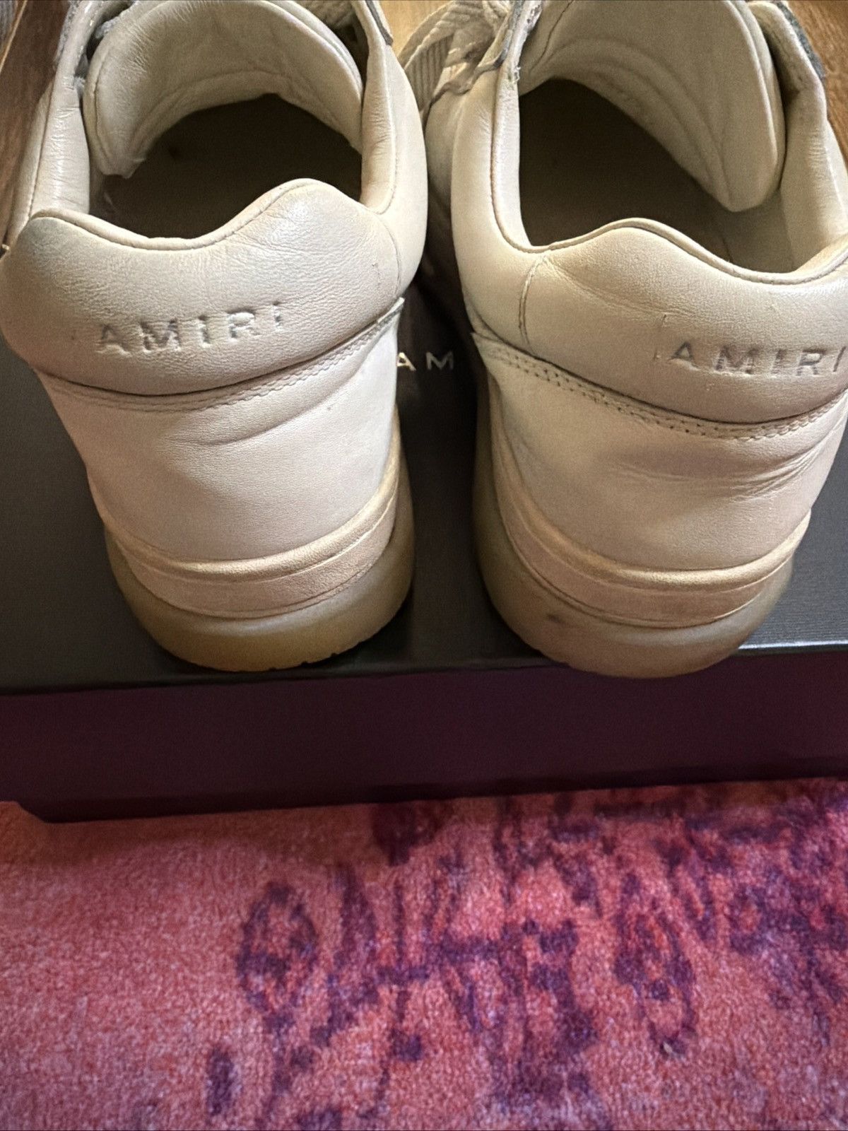 Amiri Amiri Stadium Low Alabaster Size 41 Mens Used Size US 9 / EU 42 - 11 Thumbnail