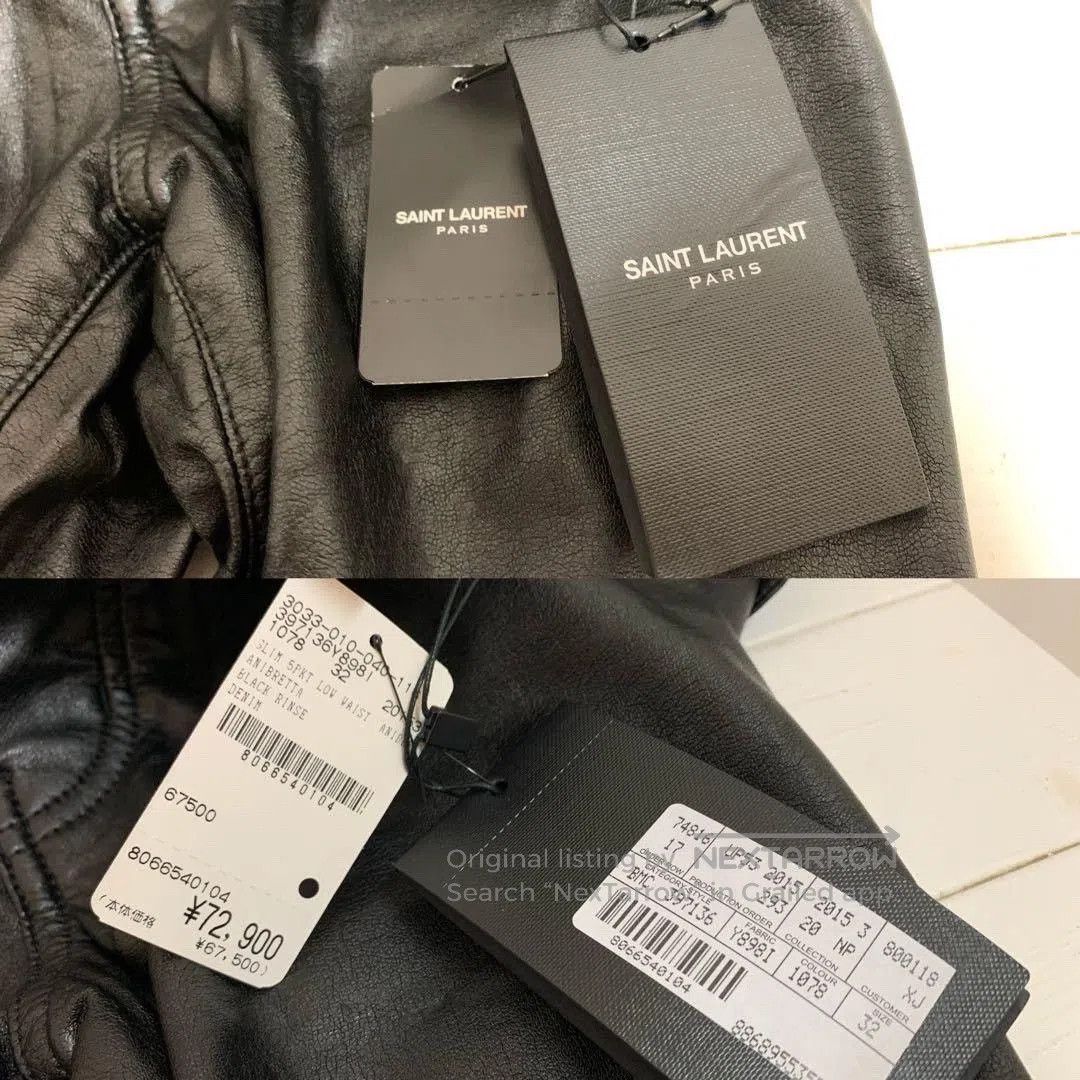 Saint Laurent Paris Saint Laurent Black Leather Pants. Size US 31 - 5 Thumbnail