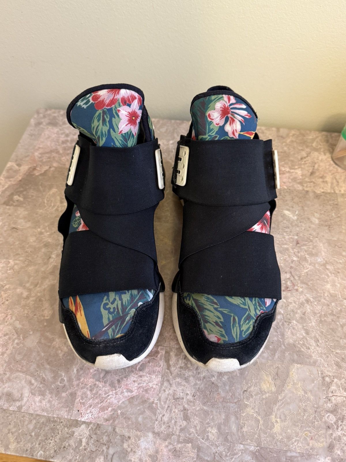 Adidas Y-3 Qasa High Floral sneakers Size US 8.5 / EU 41-42 - 3 Thumbnail