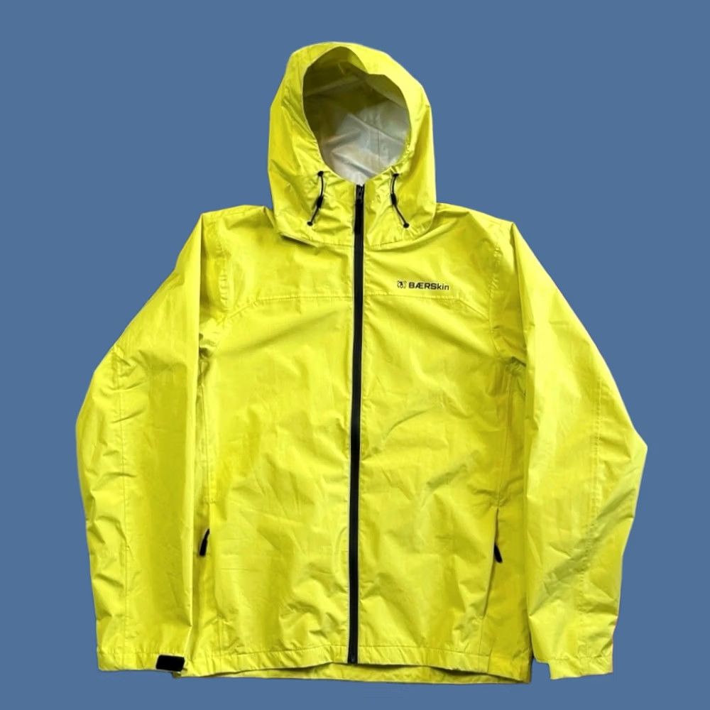 Rains Men's Baerskin Rain Jacket Full Zip Hooded Neon Green Size S Size US S / EU 44-46 / 1 - 1 Thumbnail