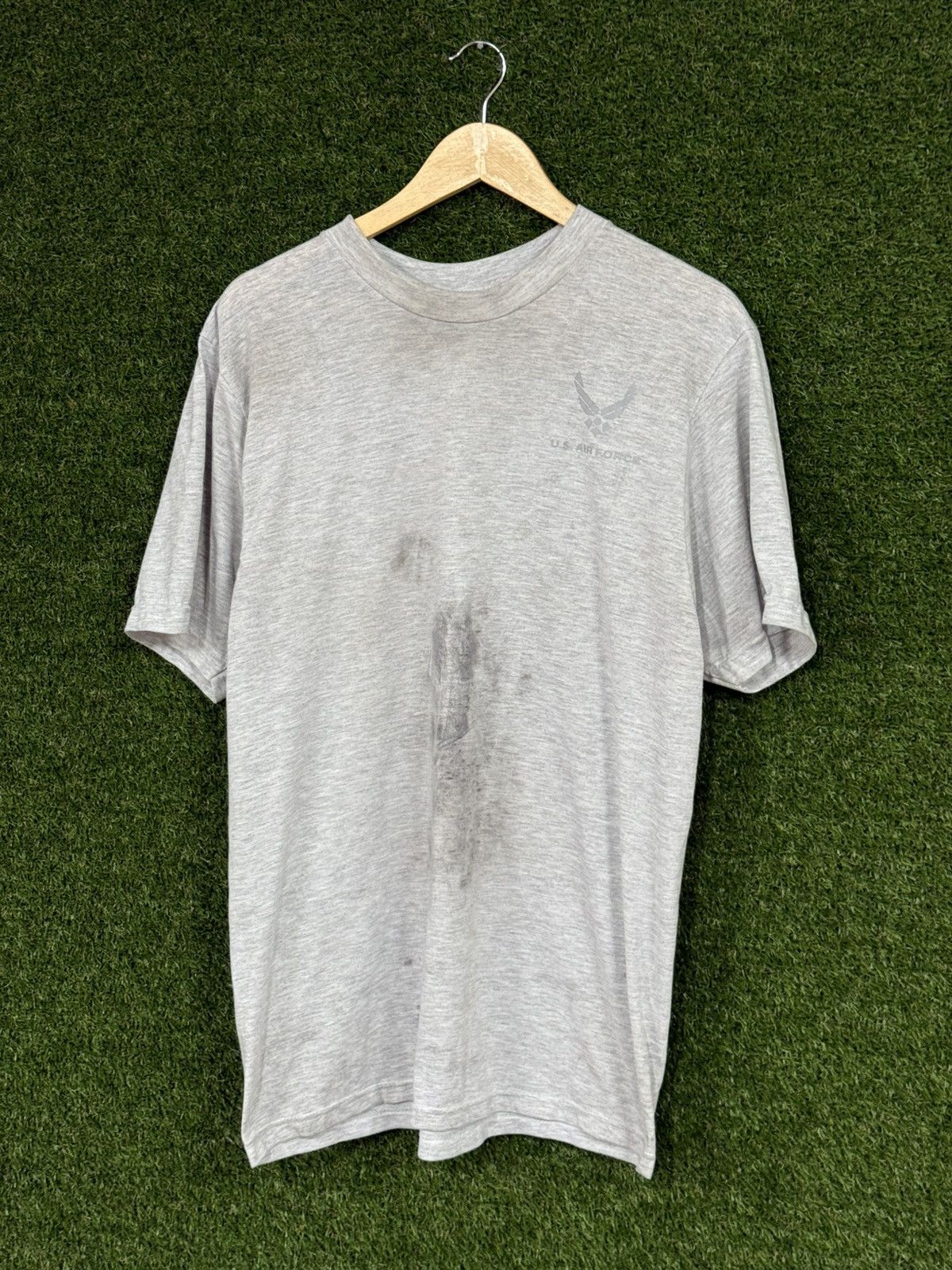 Vintage Vintage Distressed US Air Force Military Grey Logo Shirt 3M Size US XL / EU 56 / 4 - 1 Thumbnail