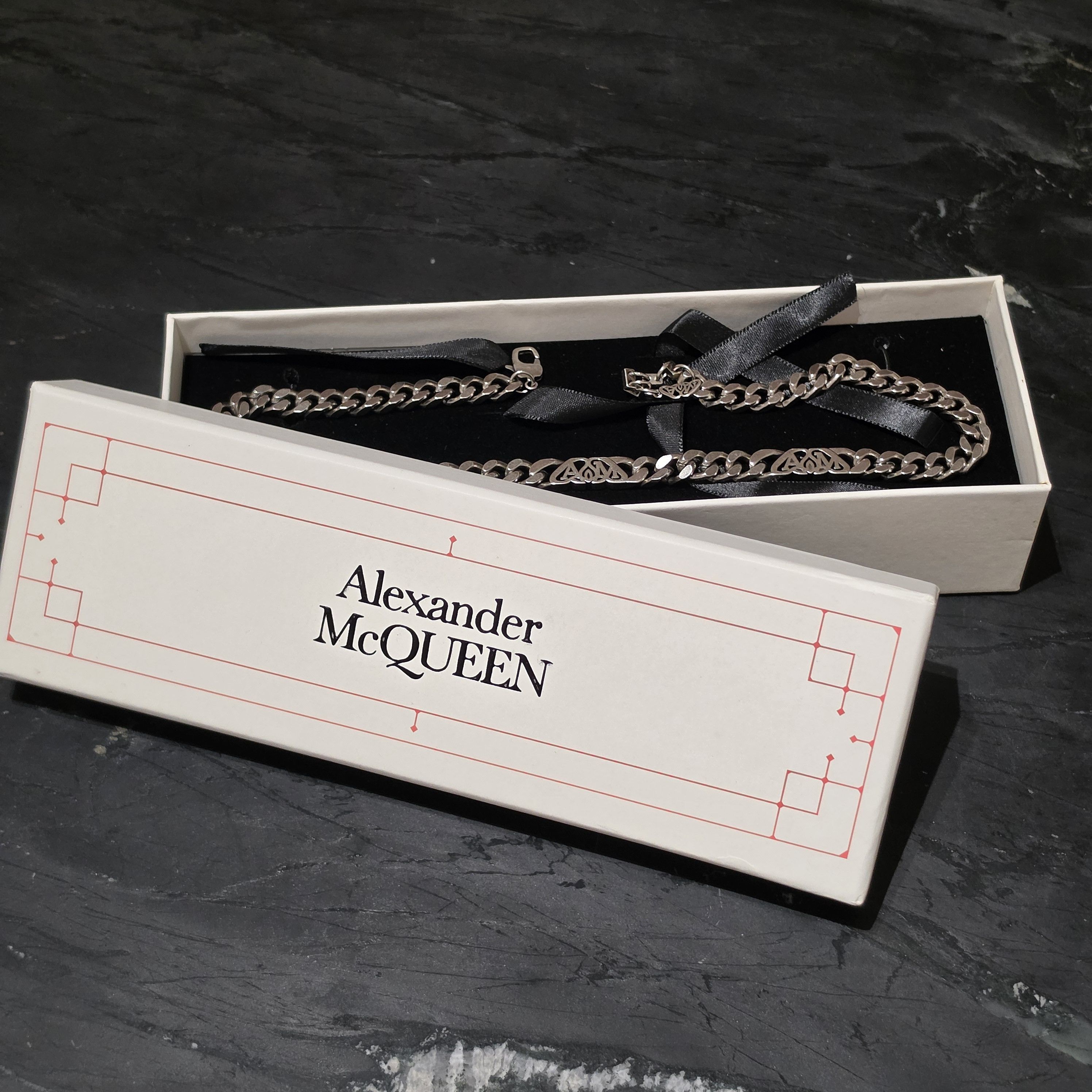 Alexander McQueen Seal Logo Chain Choker Size ONE SIZE - 4 Thumbnail