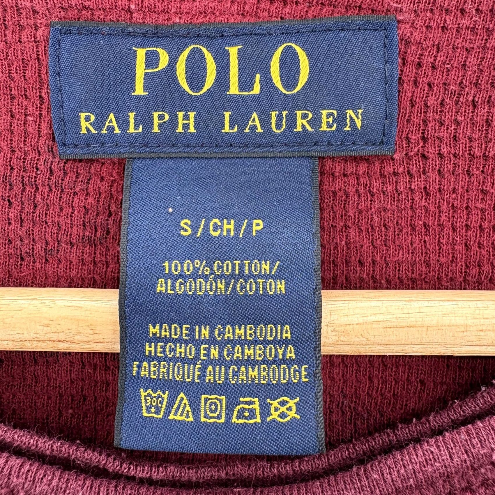Polo Ralph Lauren Polo Ralph Lauren Shirt Mens Small Red Camo Thermal Waffle Knit Long Sleeve Size US S / EU 44-46 / 1 - 4 Thumbnail