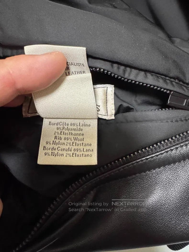 Hermes Hermes Leather and cotton coat, reversible hooded sheepski Size US M / EU 48-50 / 2 - 8 Thumbnail