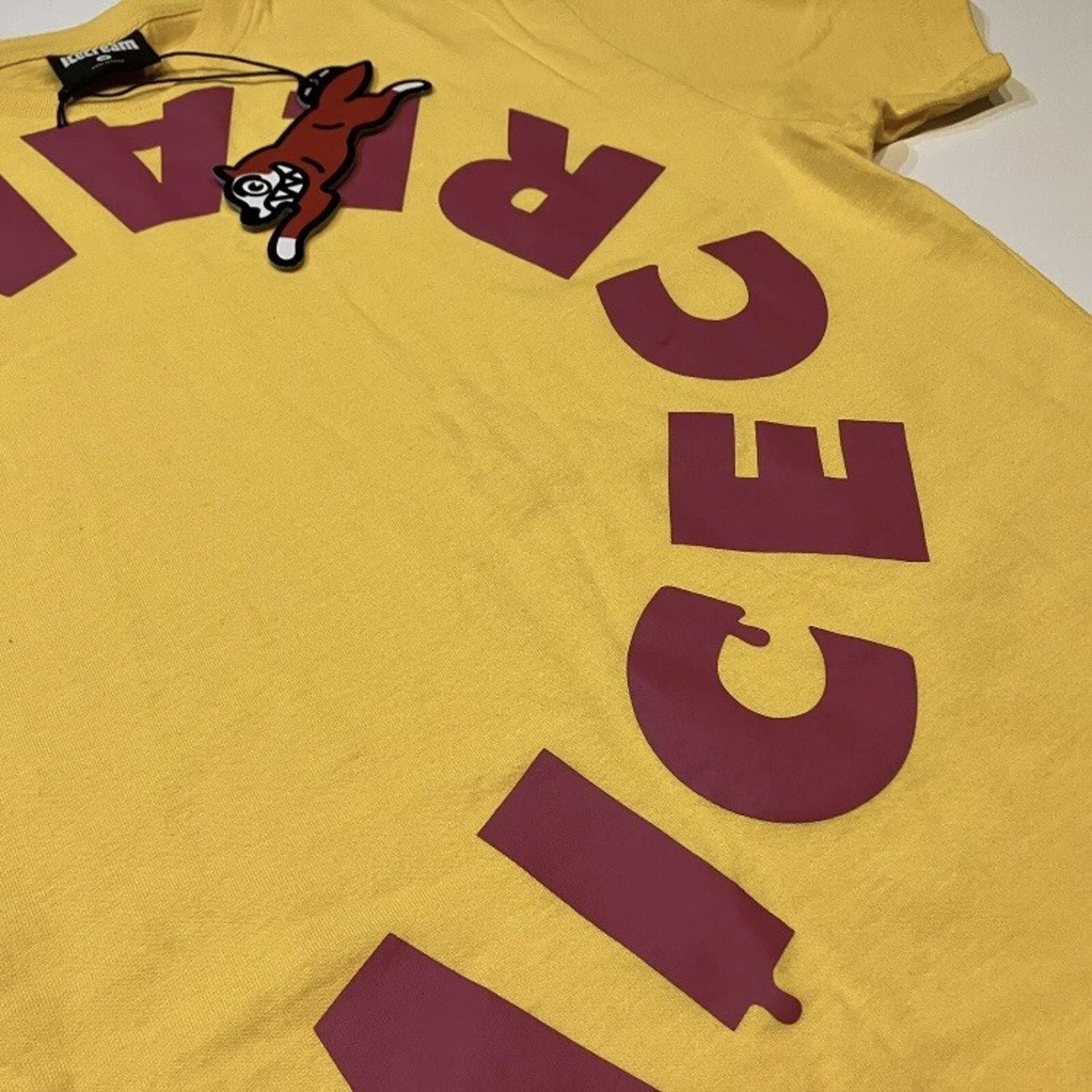 Icecream Ice Cream T Shirt Yellow Spell Out Mens Size Medium NEW Size US M / EU 48-50 / 2 - 5 Thumbnail