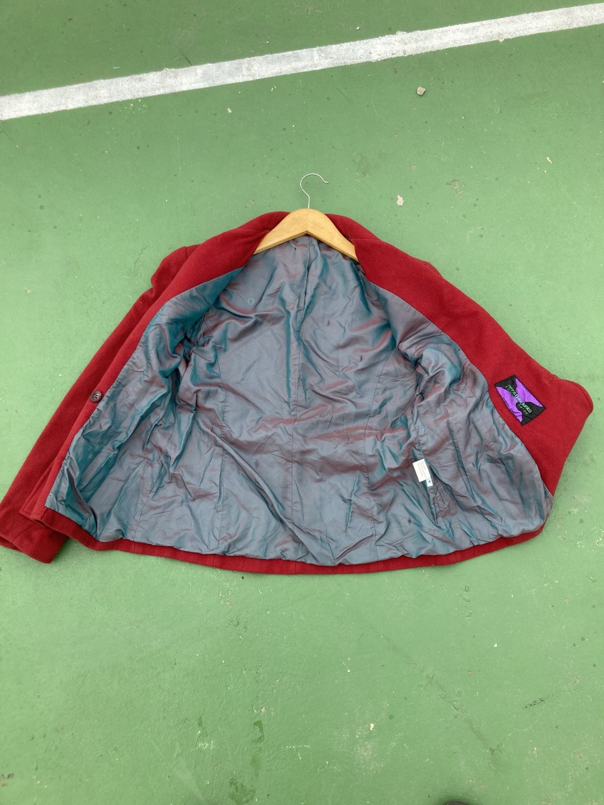 Japanese Brand Arrston Volaju Kohshin Satoh Avant Garde Red Wool Blazer Size M / US 6-8 / IT 42-44 - 8 Thumbnail