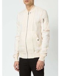 Rick Owens Rick Owens Sheer Beige Bomber Jacket Size US M / EU 48-50 / 2 - 3 Thumbnail