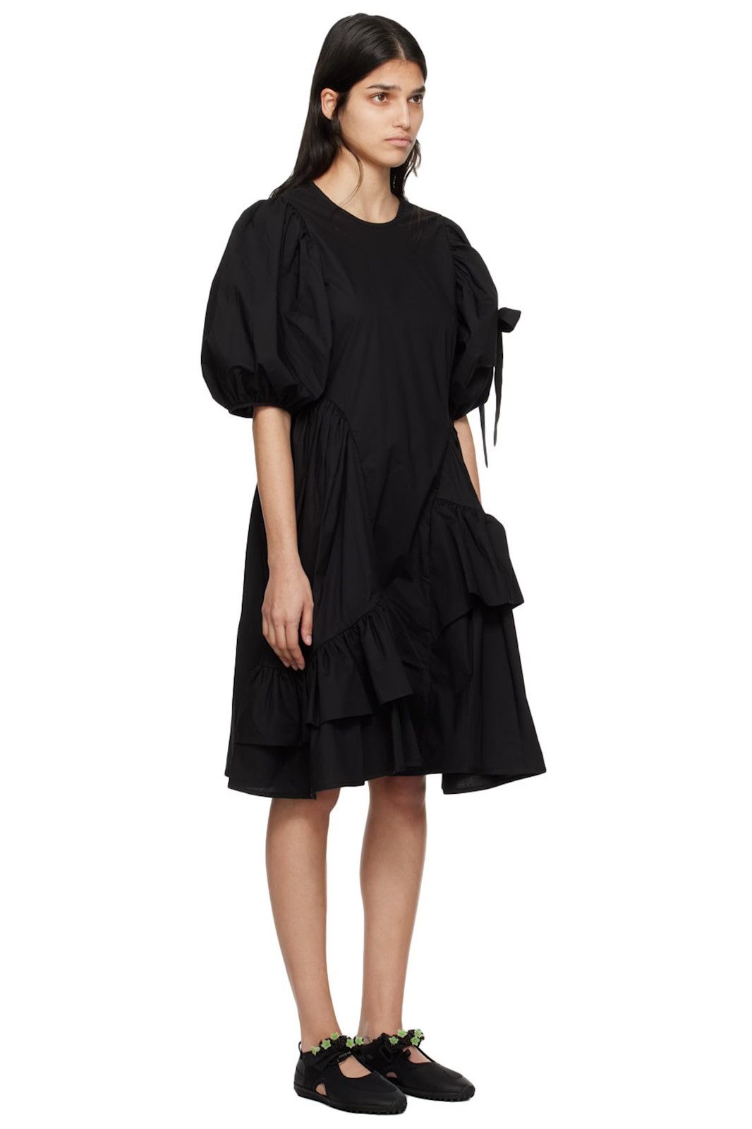 Cecilie Bahnsen CECILIE BAHNSEN Black Danita Midi Dress size US 8 Size M / US 6-8 / IT 42-44 - 10 Thumbnail