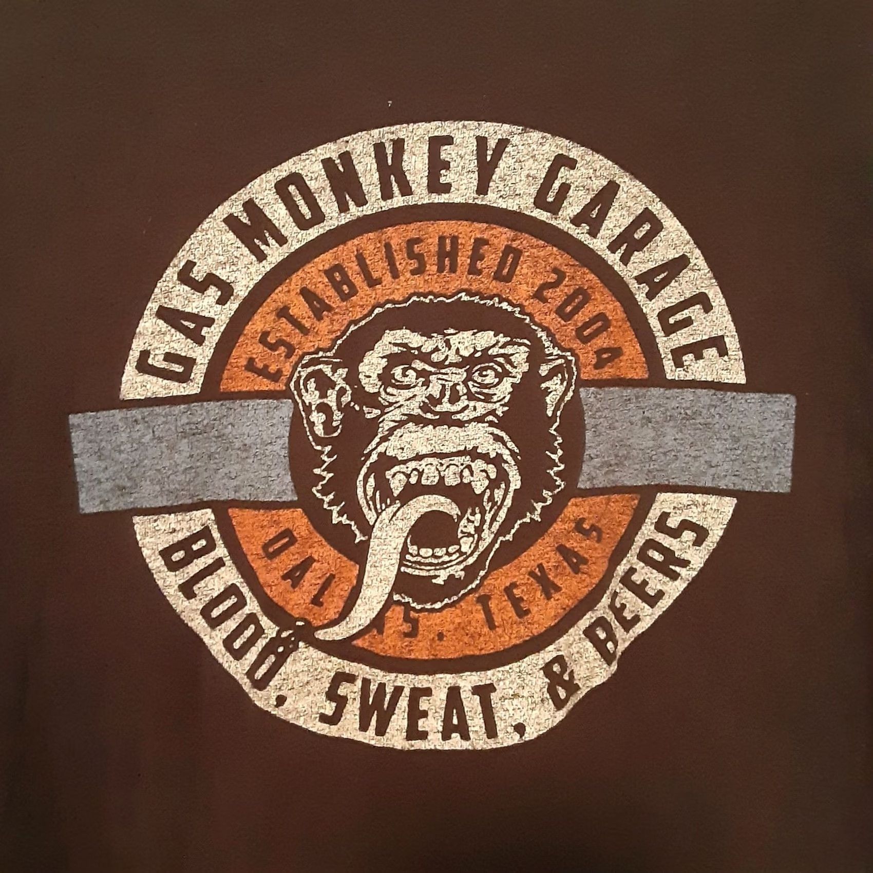 GAS Gas Monkey Garage Shirt Mens L Black 100% Cotton Short Sleeve Crew Neck Graphic Tee Beer Cars Vintage No Size US L / EU 52-54 / 3 - 2 Thumbnail