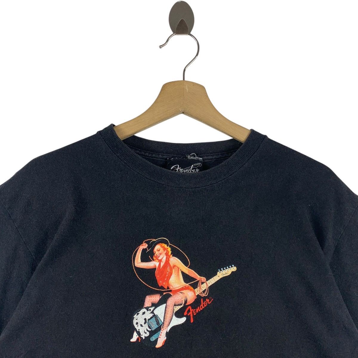 Fender × Vintage Vintage FENDER guitar brand women printed tee Size M / US 6-8 / IT 42-44 - 2 Thumbnail