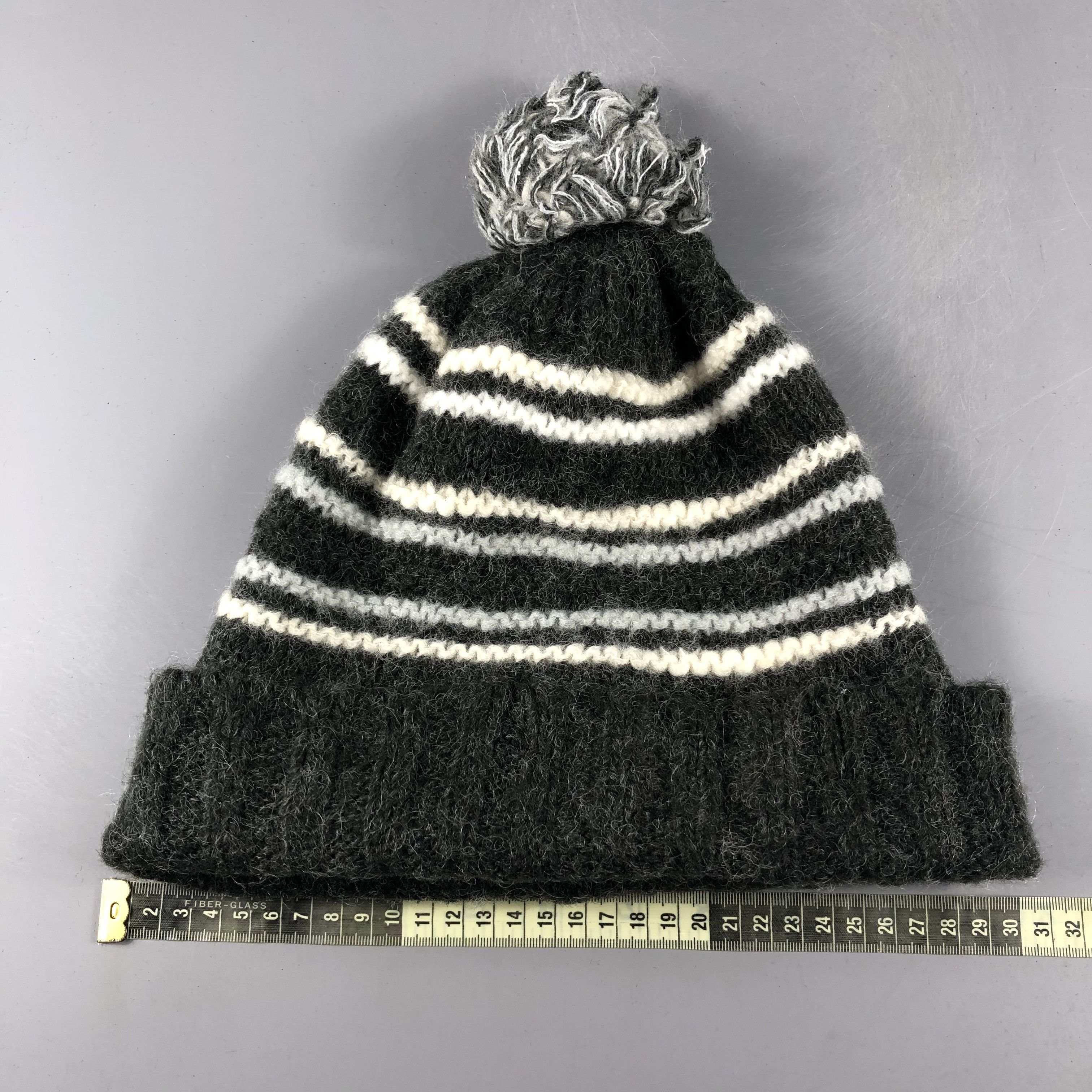 Ellesse × Vintage Ellesse Stripe Beanie Snow Hat Snow Cap -D085 Size ONE SIZE - 3 Thumbnail