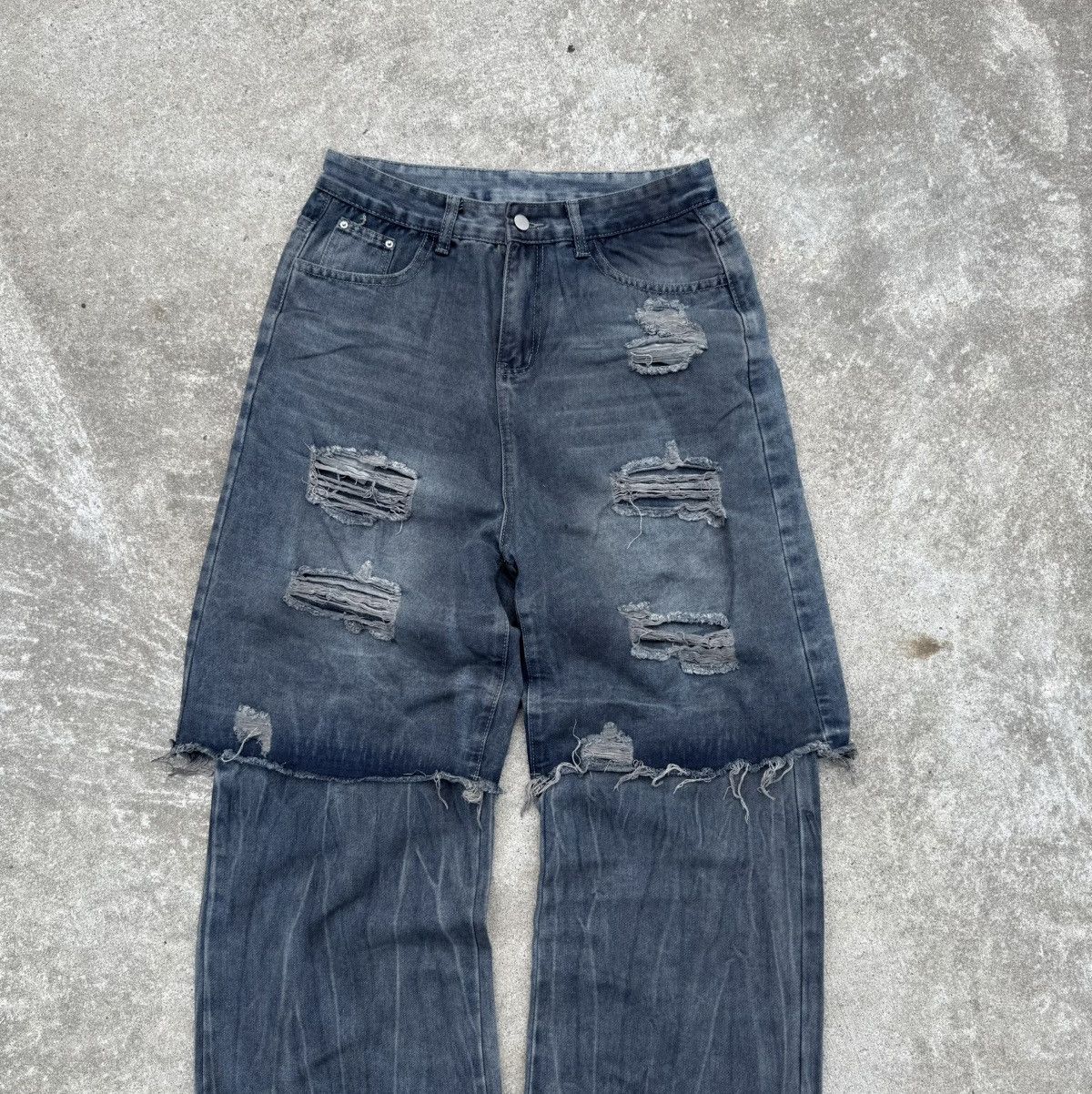 Other Vintage y2k opium streetwear avantgarde rare wide jeans Size US 34 / EU 50 - 2 Thumbnail