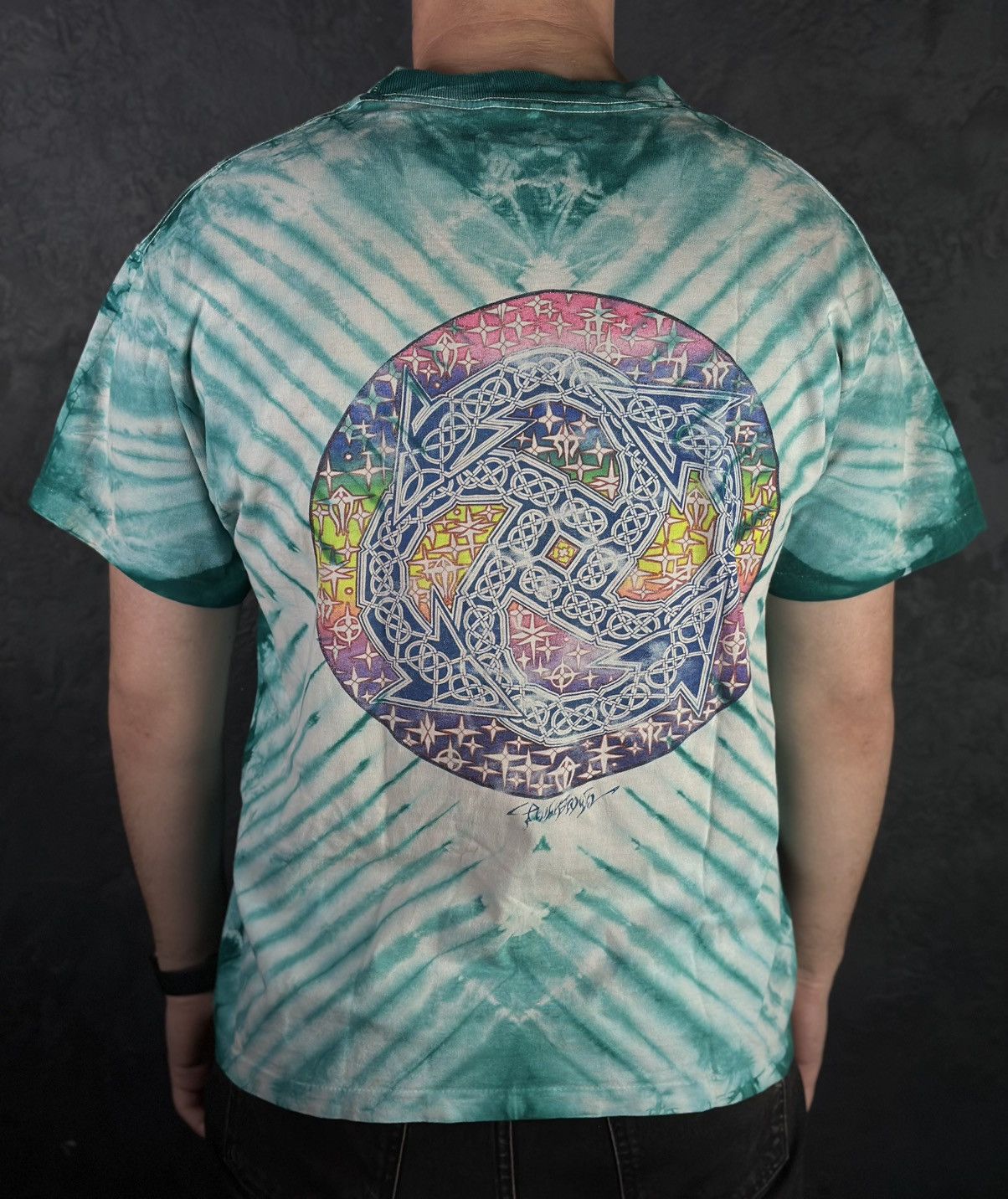 Fruit Of The Loom × Grateful Dead 80’s Grateful Dead Mikio Phillip Brown Psychedelic Shop RARE Size US XL / EU 56 / 4 - 2 Thumbnail