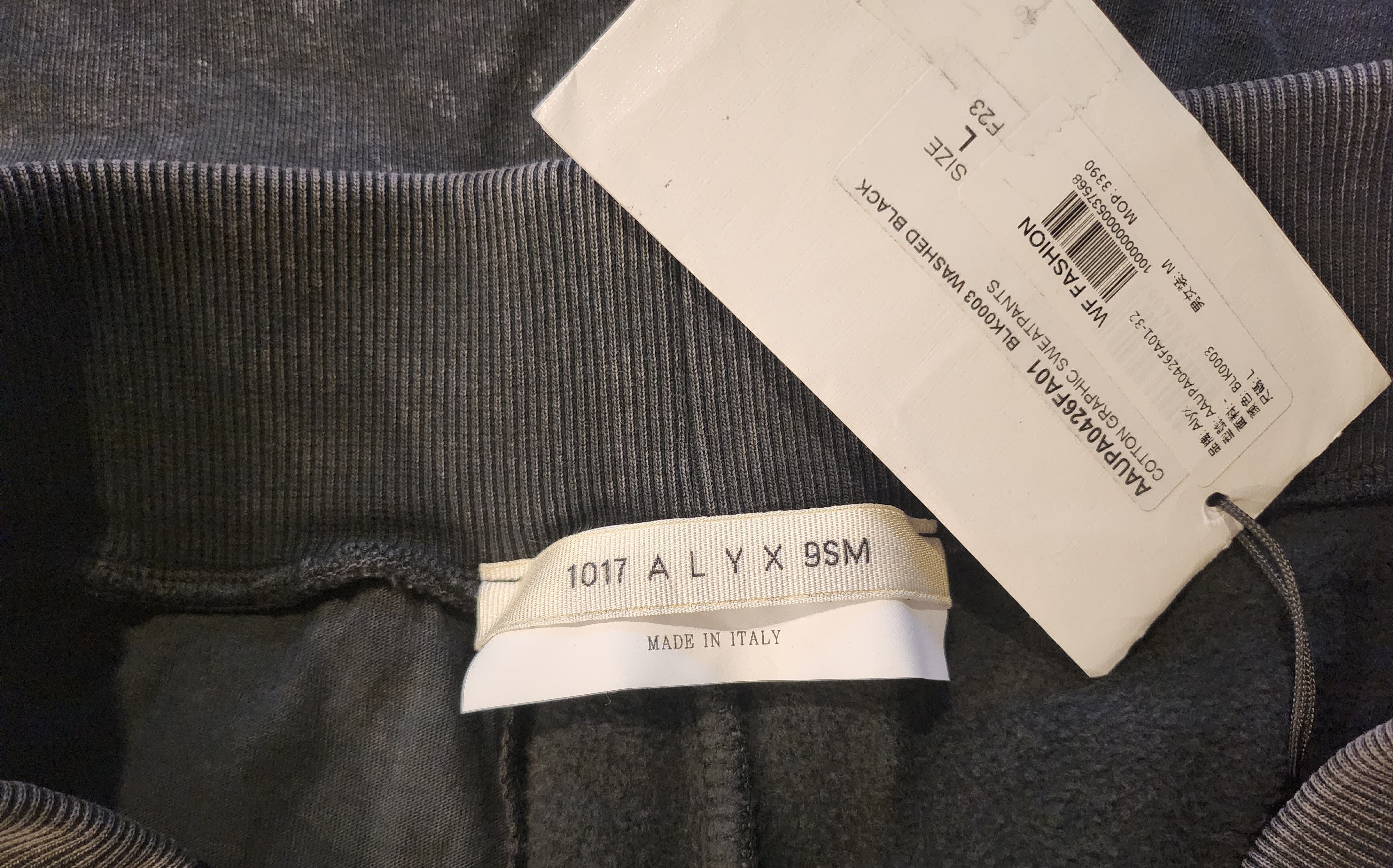 1017 ALYX 9SM FUCK Sweatpants Size US 34 / EU 50 - 3 Thumbnail