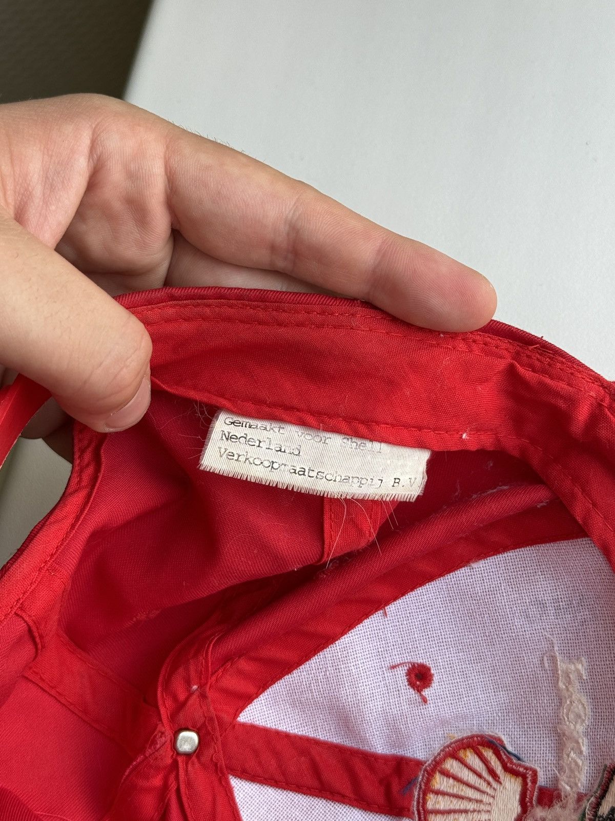Ferrari Vintage 90s Ferrari Shell Formula 1 Cap Red Size ONE SIZE - 14 Thumbnail