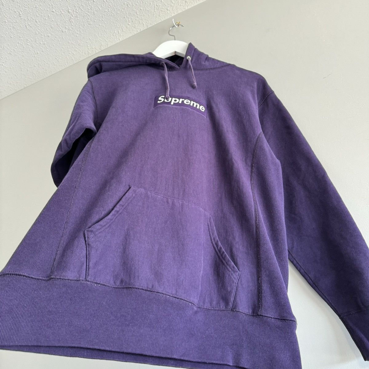 Supreme × Vintage 2001 Supreme Purple Box Logo Hoodie Size US M / EU 48-50 / 2 - 4 Thumbnail