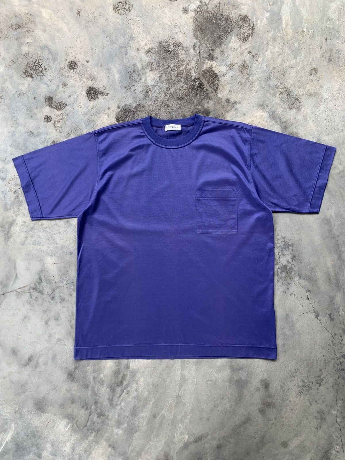 Yves Saint Laurent Yves Saint Laurent Minimalist Pocket Tshirt Size US XL / EU 56 / 4 - 1 Thumbnail