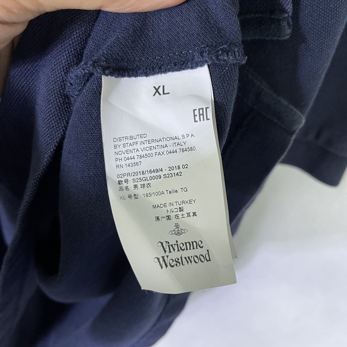 Vivienne Westwood Vivienne Westwood Polo Embroidered Logo Tshirt Size US XL / EU 56 / 4 - 7 Thumbnail