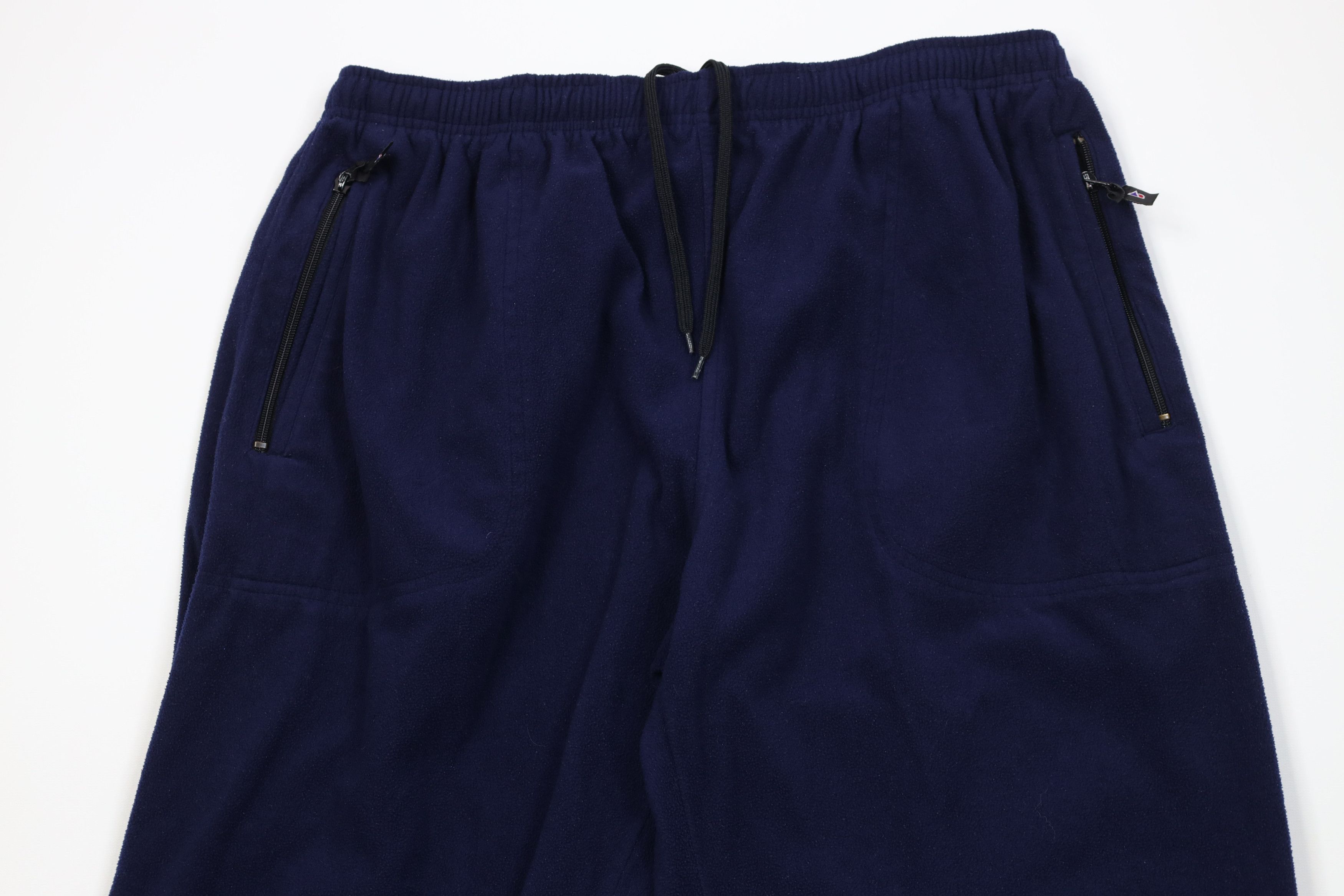 Vintage Vintage 90s Streetwear Fleece Sweatpants Joggers Pants Blue Size US 36 / EU 52 - 2 Thumbnail