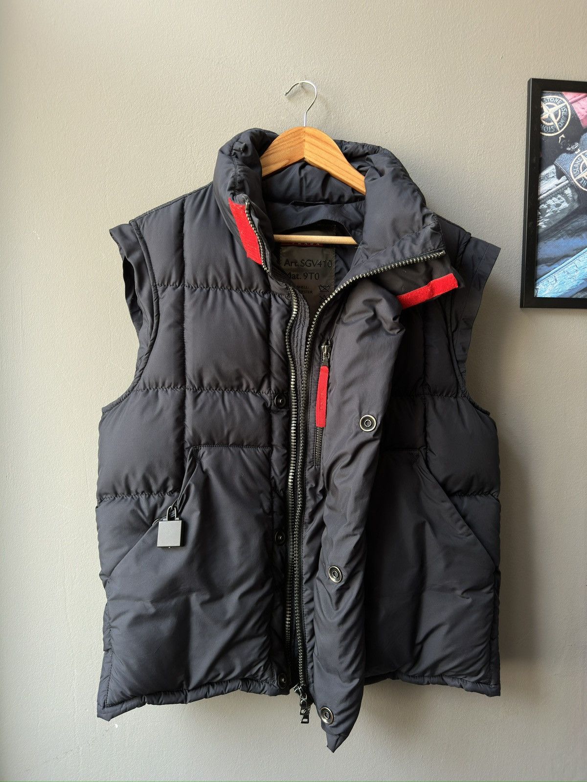 Prada 2002 Prada nylon Sport Vest Square Quilted Size US M / EU 48-50 / 2 - 8 Thumbnail