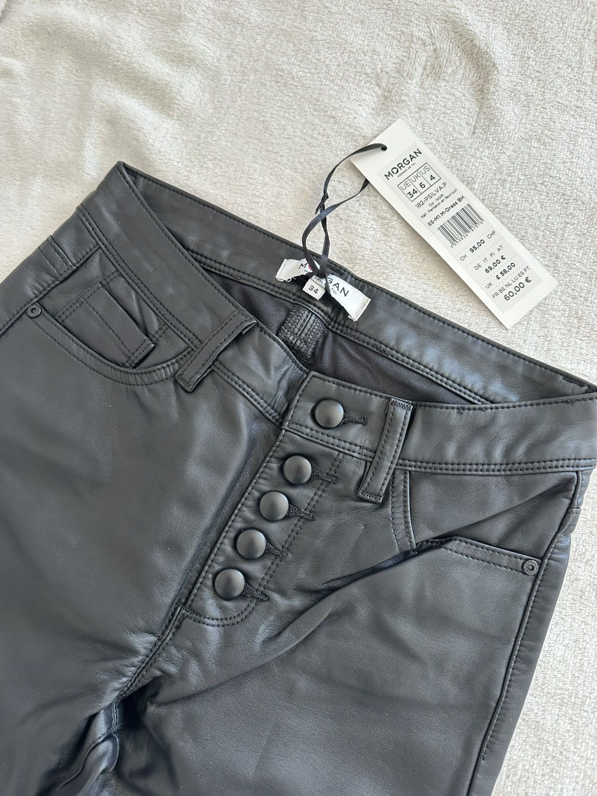 Morgan De Toi Pants (faux leather) Size 24" / US 00 / IT 34 - 3 Thumbnail