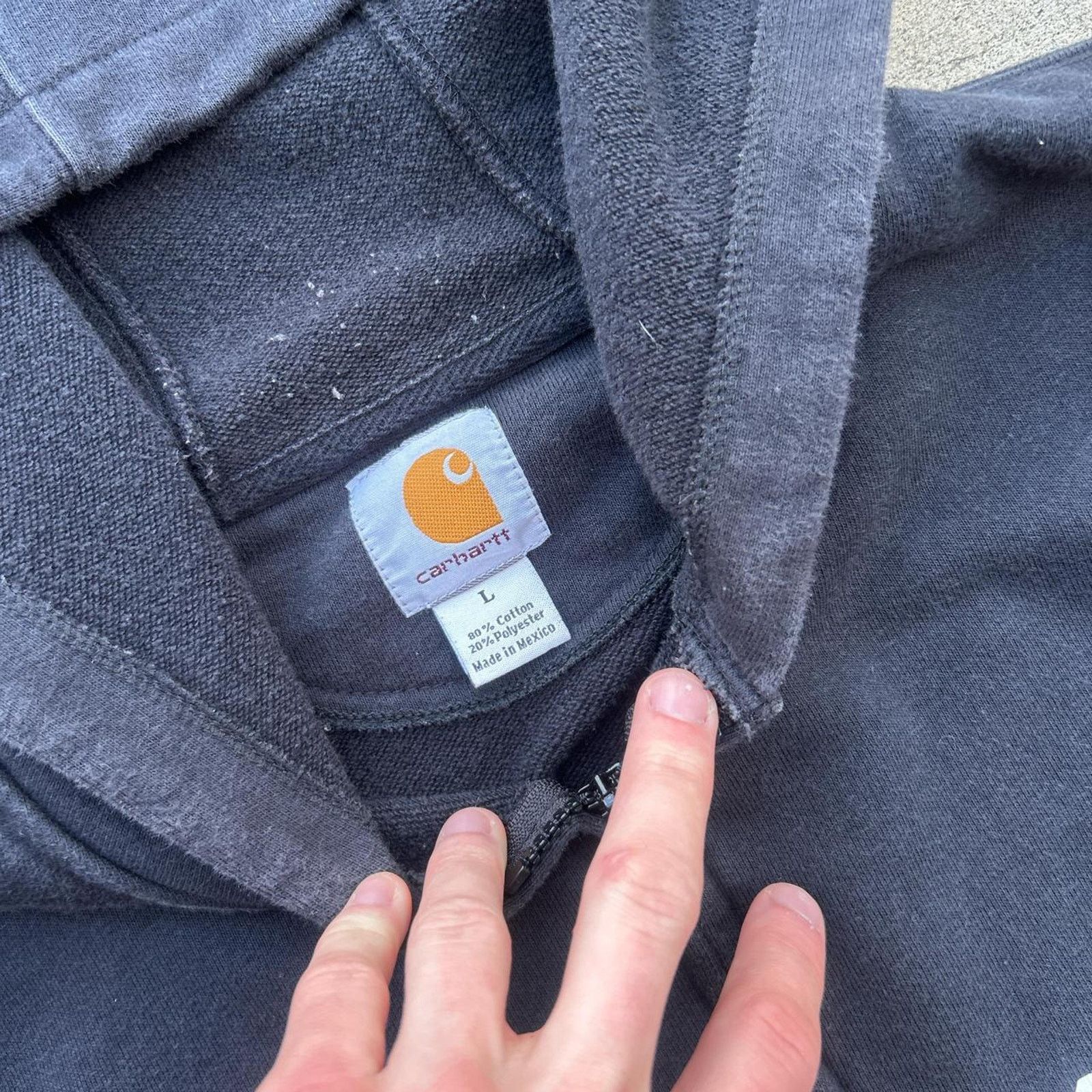 Carhartt Carhartt spell out black zip Size US L / EU 52-54 / 3 - 3 Thumbnail