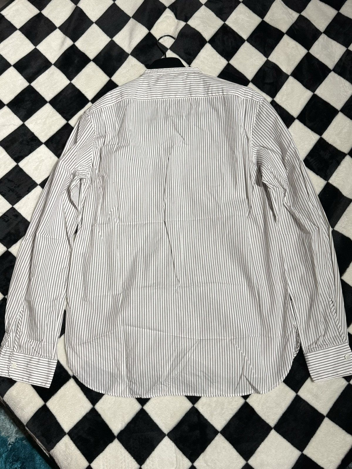 Lemaire MANDARIN COLLAR DRESS SHIRT COTTON BUTTON UP Size US M / EU 48-50 / 2 - 2 Thumbnail