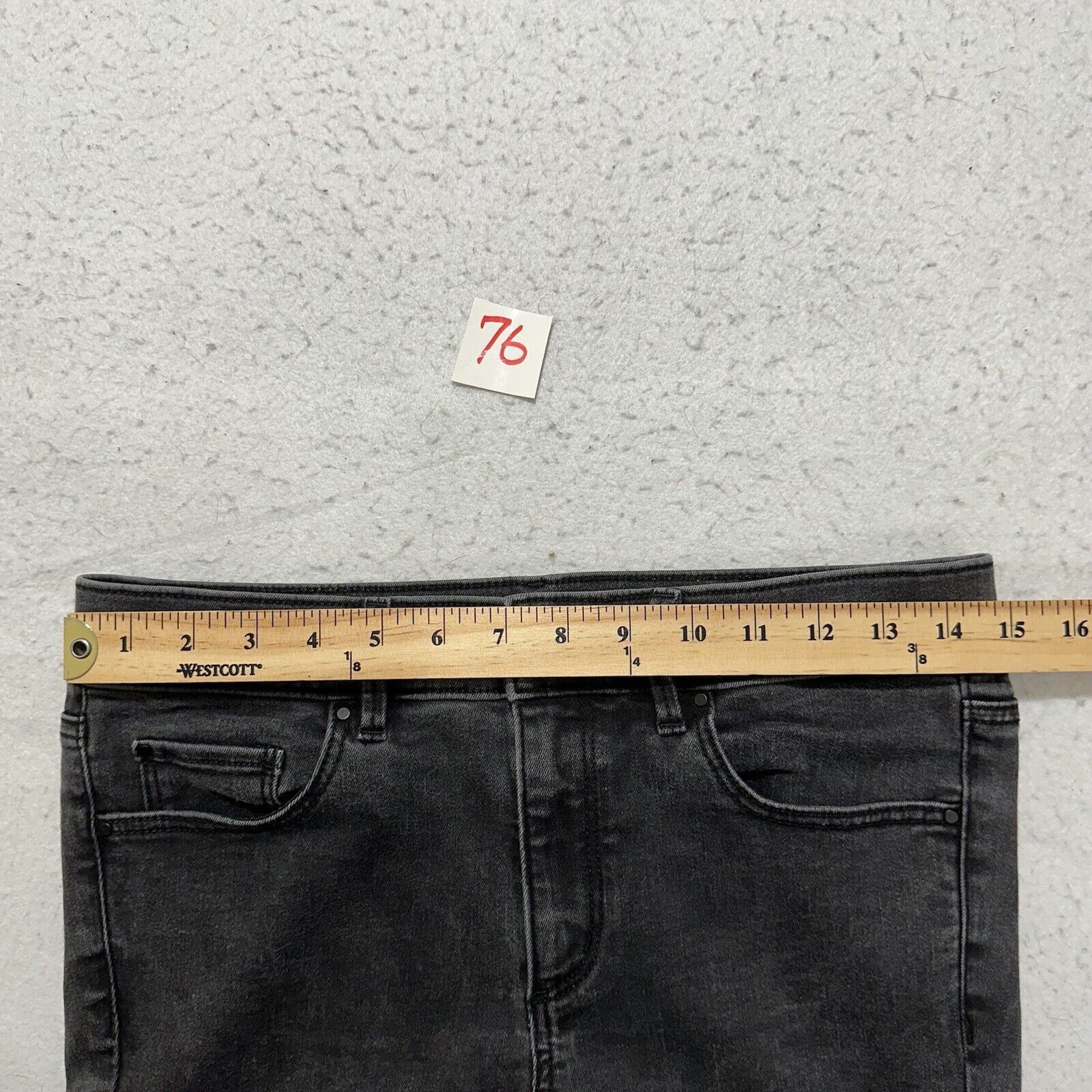 Ann Taylor Ann Taylor 6 Skinny Denim Jeans Dark Gray Mid Rise Size 28" / US 6 / IT 42 - 9 Thumbnail