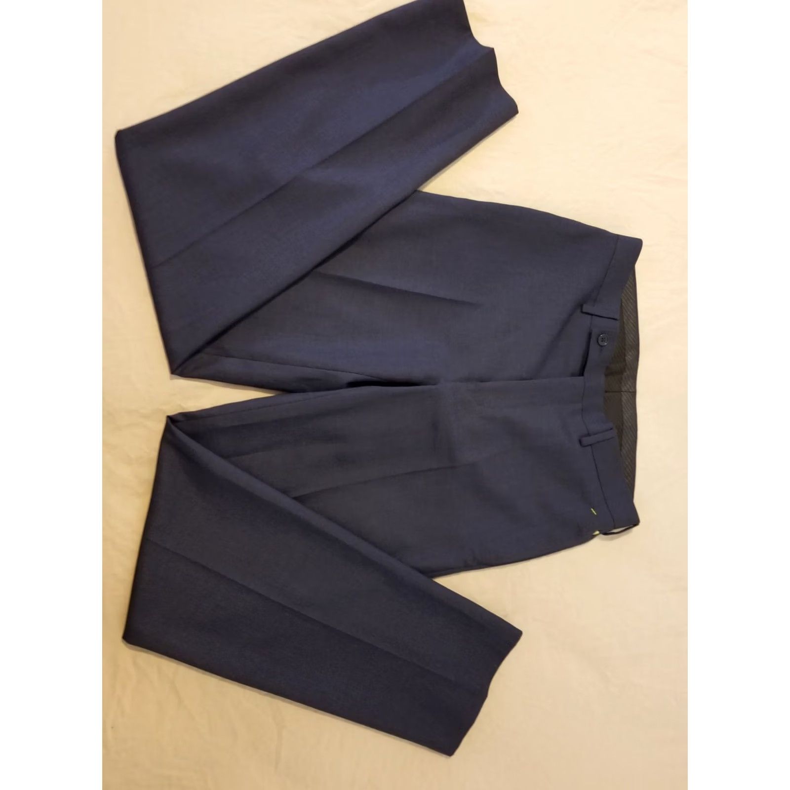 Calvin Klein Mens Calvin Klein Pants 32x32 Navy Blue Slack Chino Khaki Trouser Size US 32 / EU 48 - 2 Thumbnail