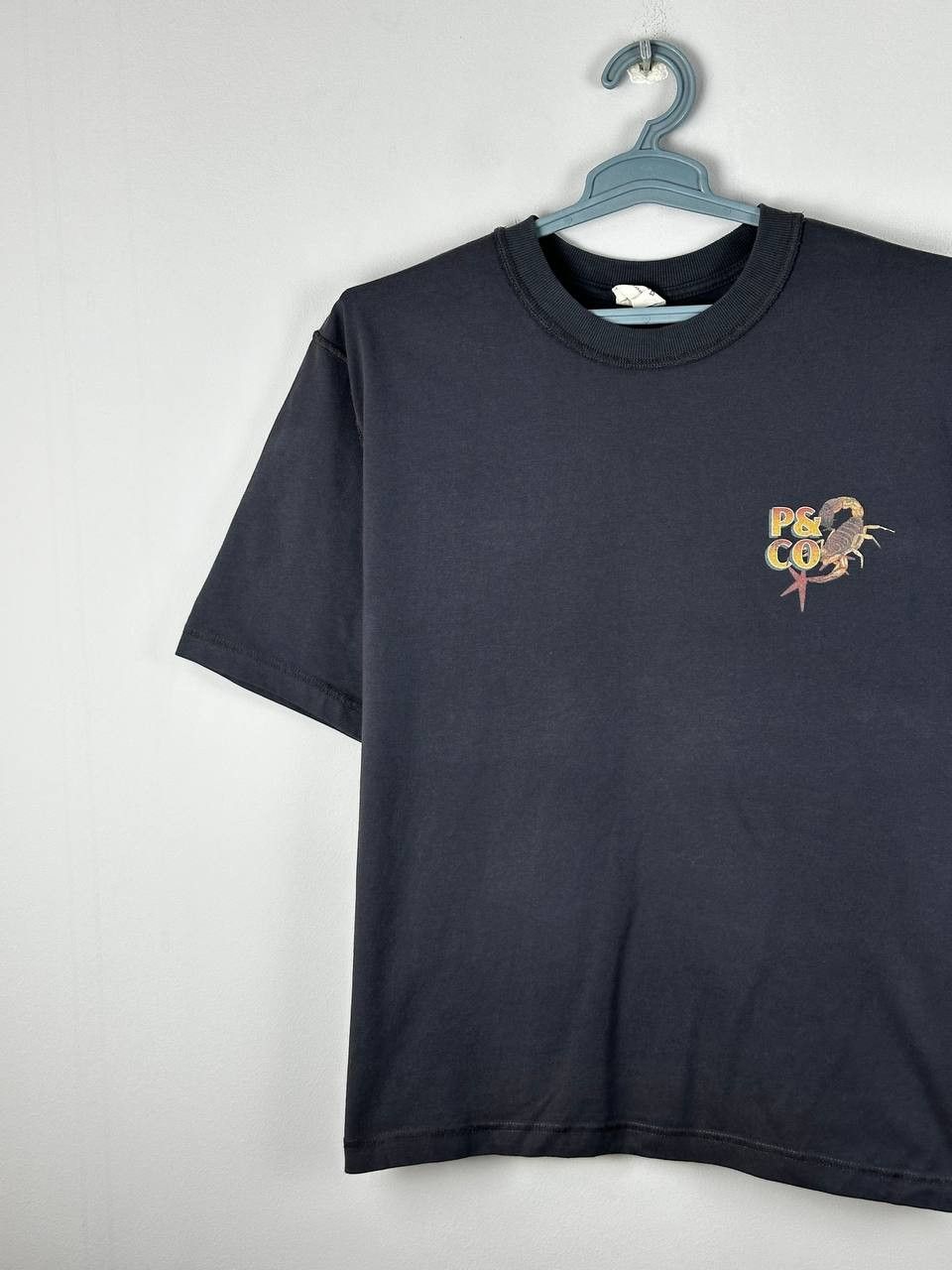 Vintage P&Co “two Shot Sinners Club” Big Logo T-Shirt Men’s Size S in Gray, Men's — image 3 of 6