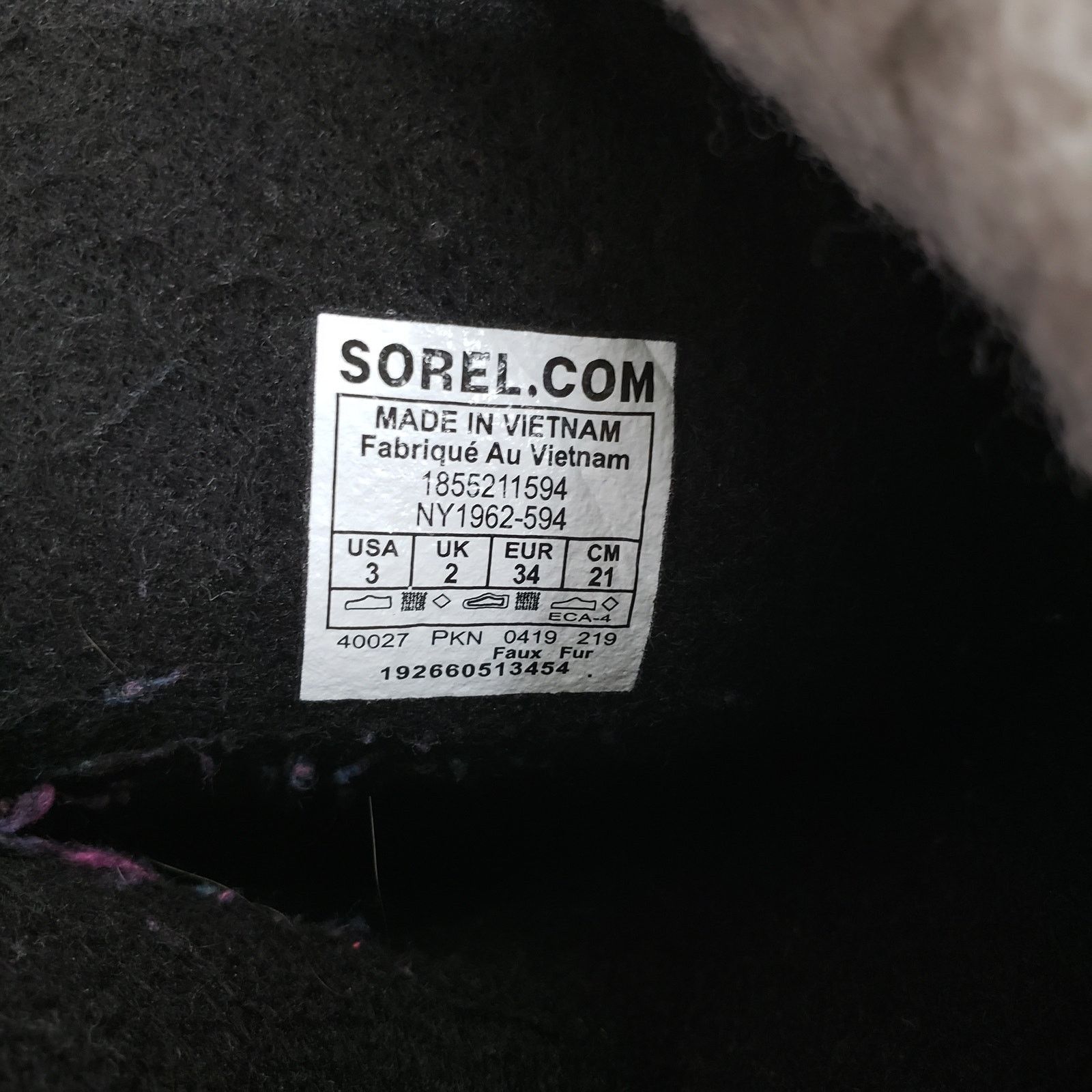 SOREL SOREL Kids' Yoot Pac Waterproof Boots Nylon Canvas Winter 3 Size US 4 / IT 34 - 10 Thumbnail