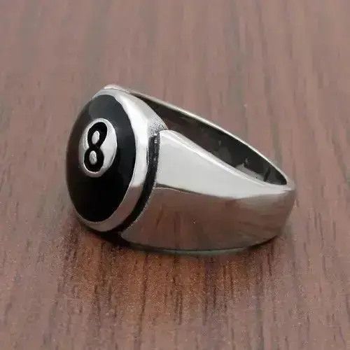 Jewelry Black 8 Ring Size 6 7 8 9 10 11 Size ONE SIZE - 6 Thumbnail