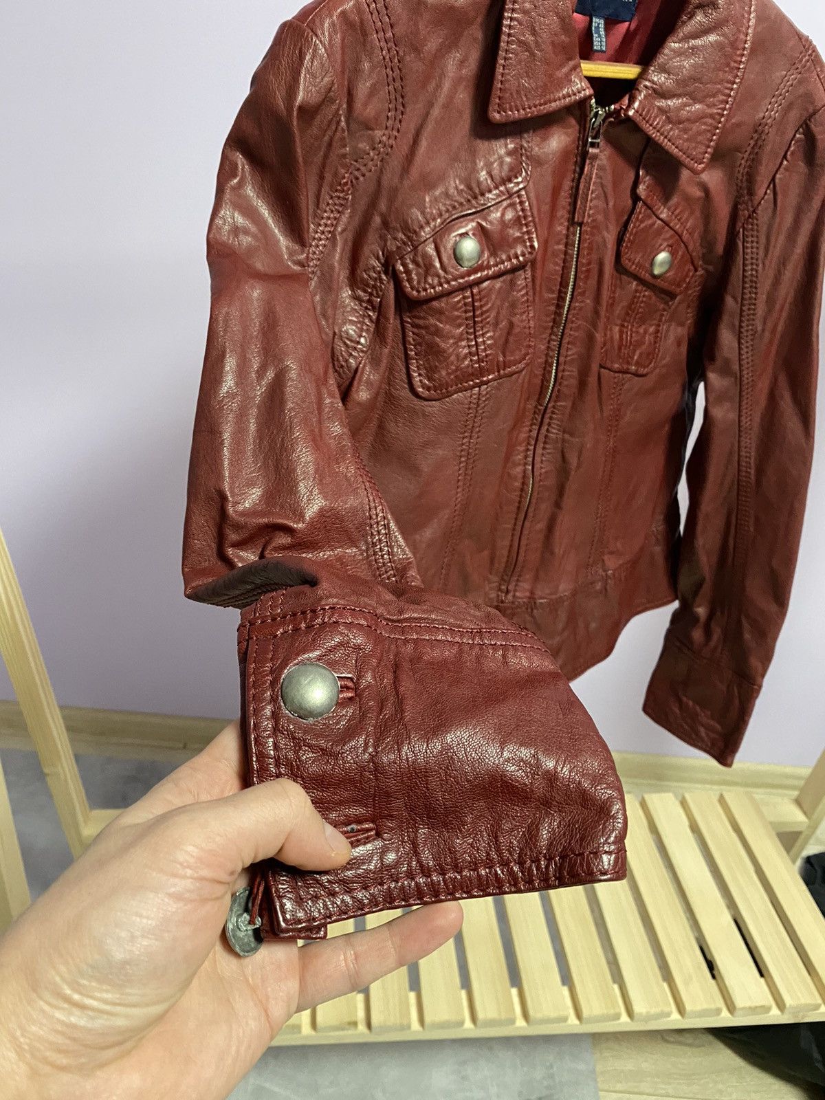 Vintage 🧥Vintage Real Leather Jacket Kapalua RARE Size L / US 10 / IT 46 - 3 Thumbnail