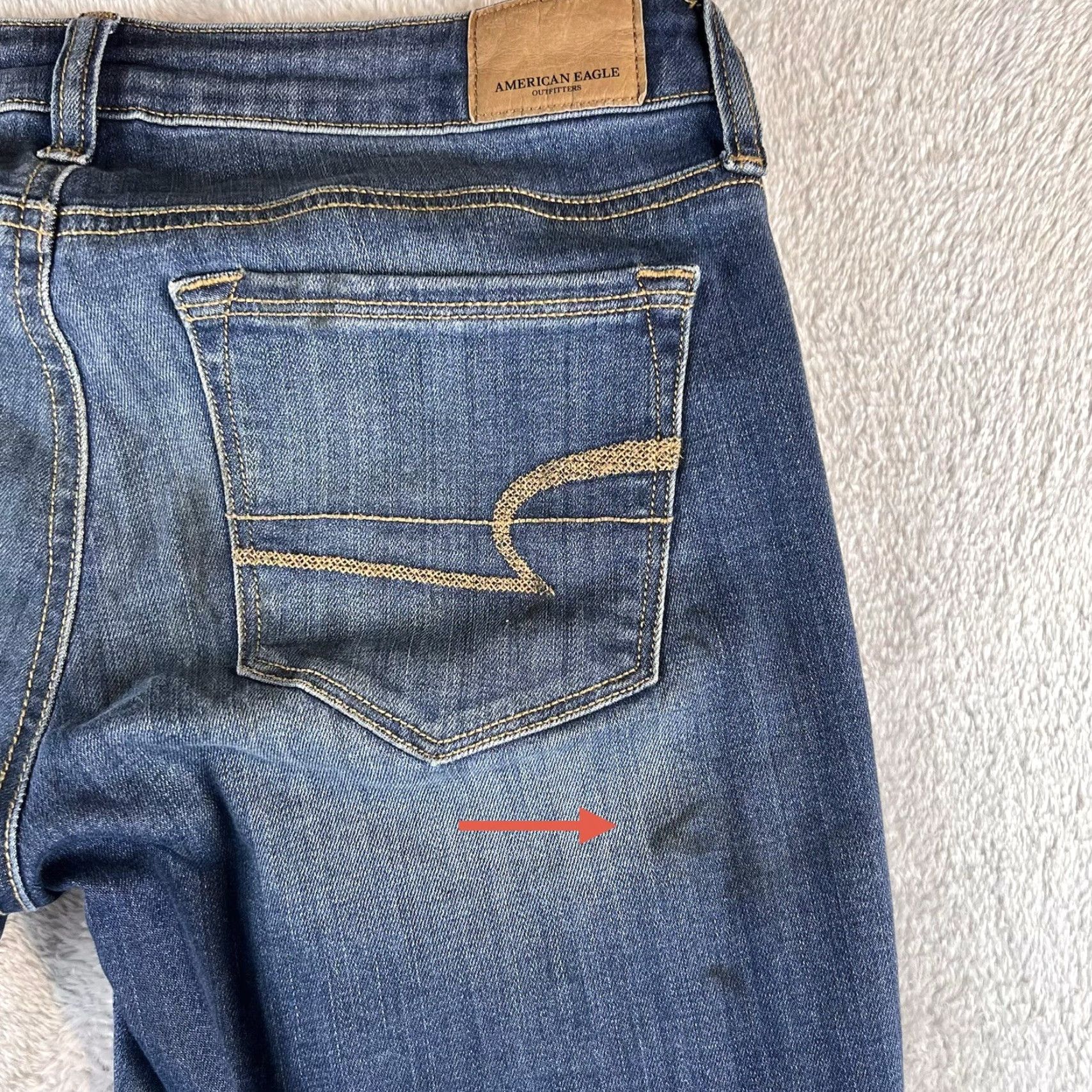 American Eagle Outfitters American Eagle Outfitters Jeans Womens 4 Regular Blue Denim Skinny Kick 5-Pocket Stretch High Rise Boho Vintage No Size 27" / US 4 / IT 40 - 4 Thumbnail