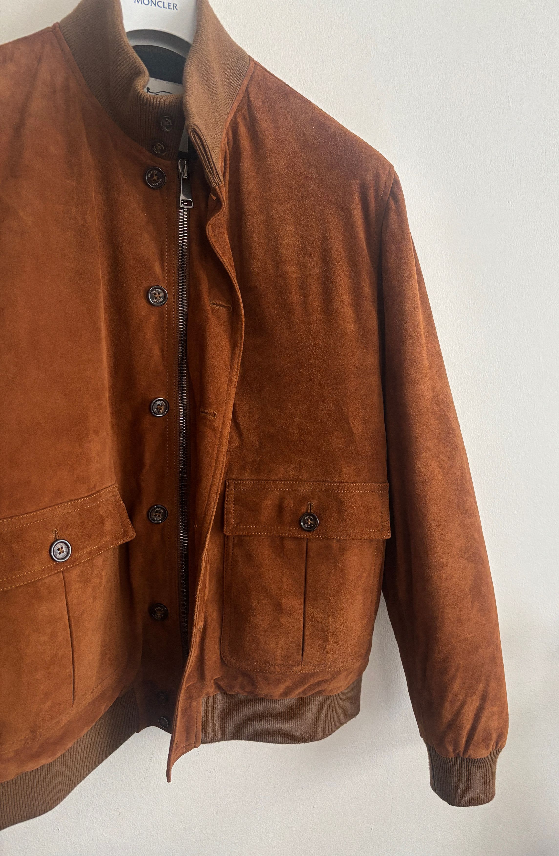 Valstar $1995 Down Suede Bomber Jacket- EU54 - US 40-42 (Large) Size US L / EU 52-54 / 3 - 5 Thumbnail