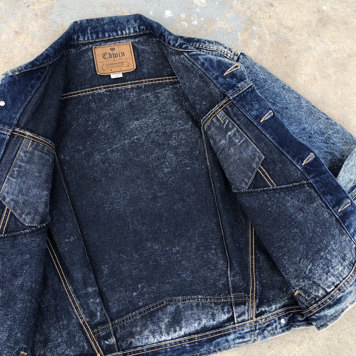 Edwin Vintage Edwin Asid Wash Trucker Denim Jacket Size US M / EU 48-50 / 2 - 7 Thumbnail