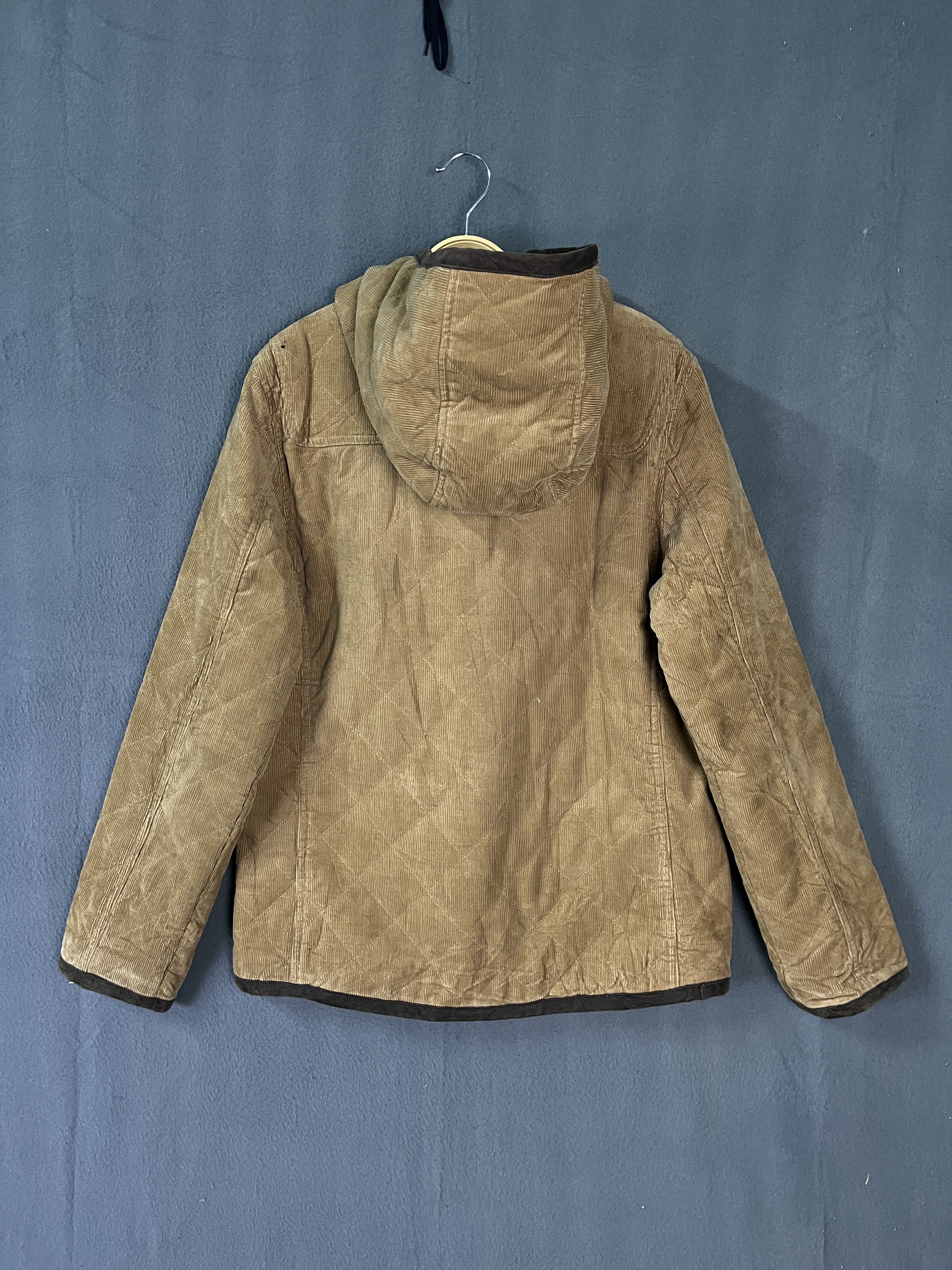 Japanese Brand Diagonal Arrow Corduroy Duffle Coat Size US M / EU 48-50 / 2 - 2 Thumbnail