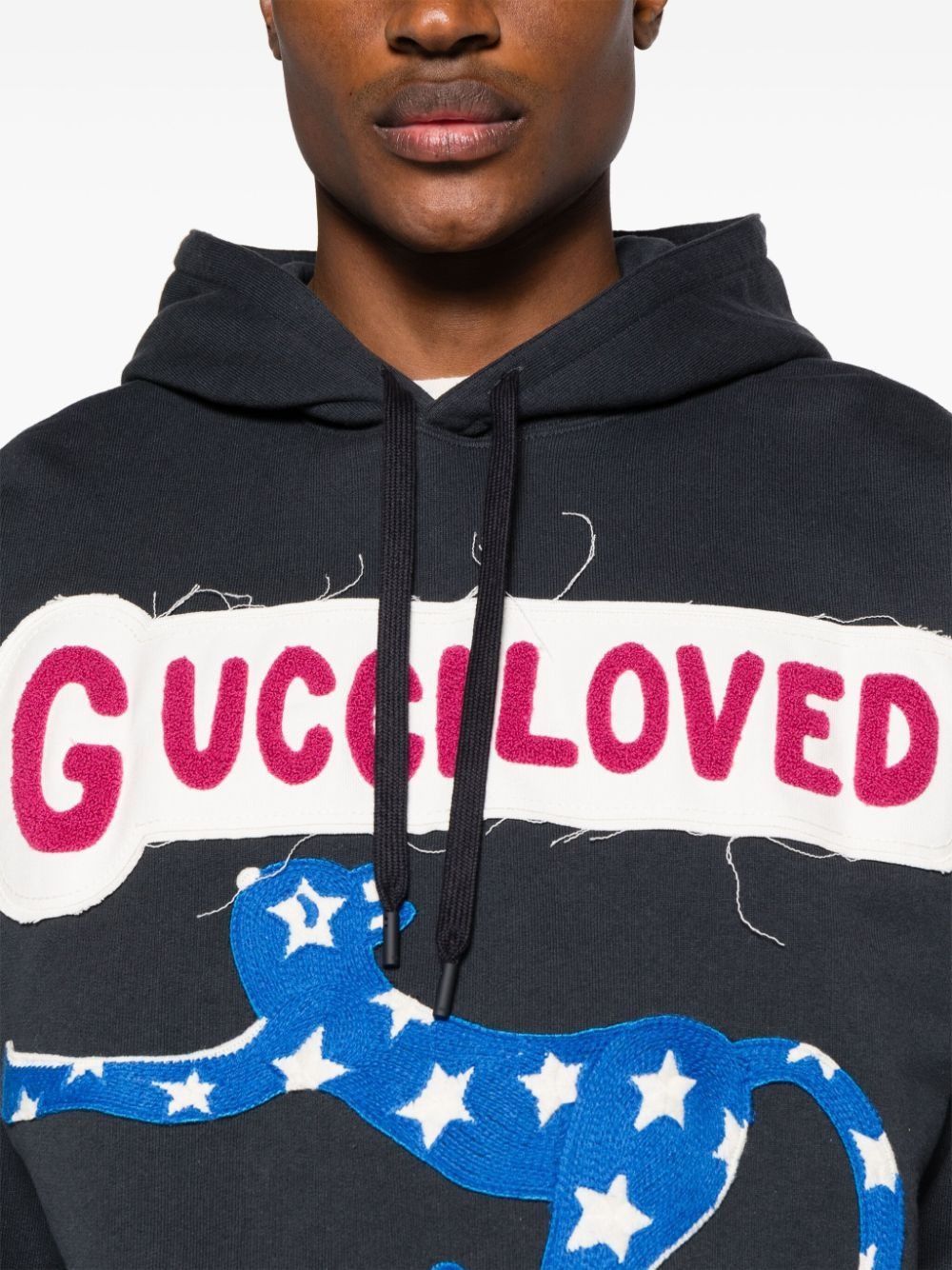 Gucci o1mt1gz0525 Felted Cotton Sweatshirt Hoodie in Black Size US S / EU 44-46 / 1 - 5 Thumbnail