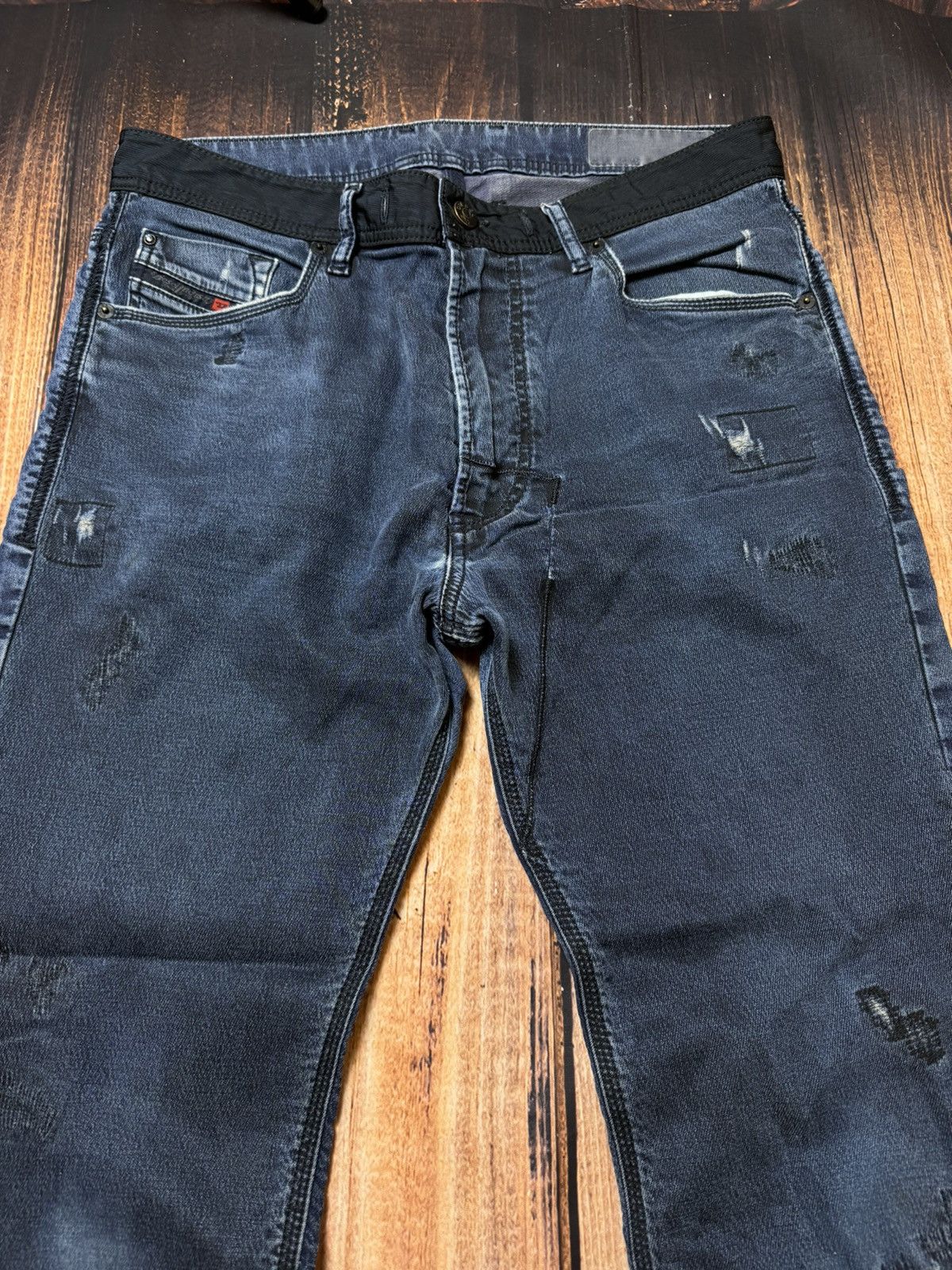 Diesel × Japanese Brand × Vintage skinny pants DIESEL y2k denim distressed Japan style Size US 30 / EU 46 - 2 Thumbnail