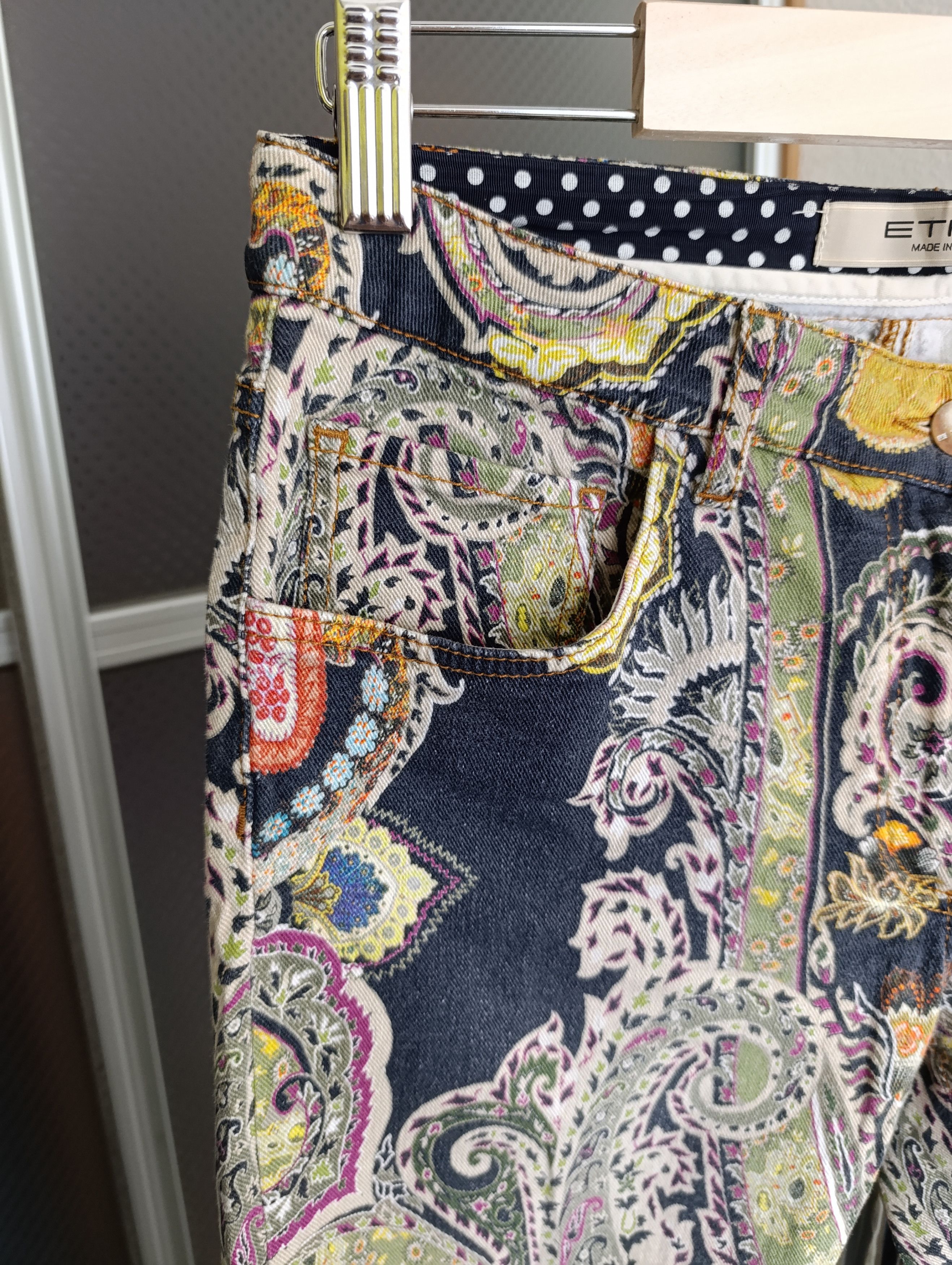 Designer × Etro Etro pailsey high-rise slim jeans floral print Size 29" - 11 Thumbnail