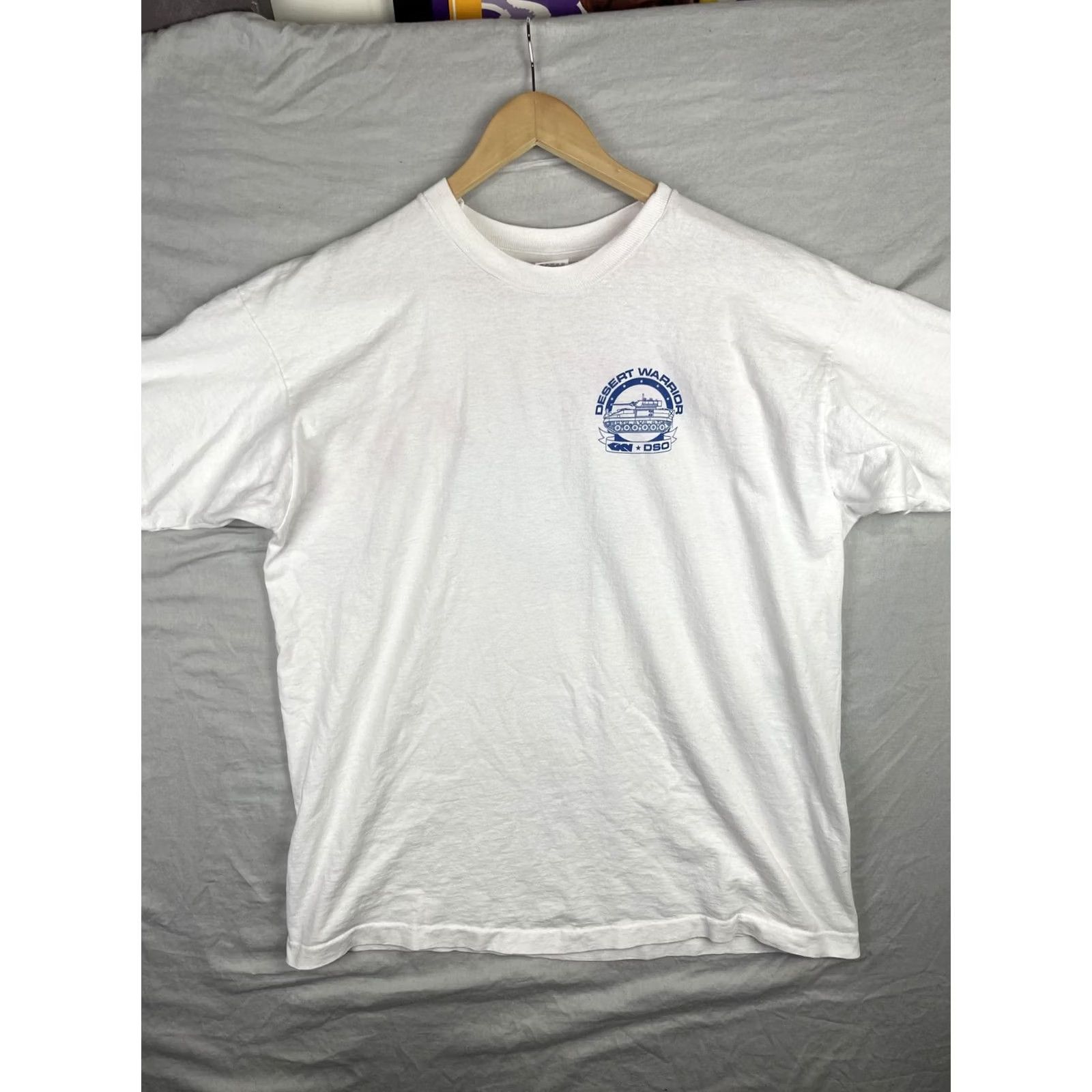 Fruit Of The Loom VINTAGE Desert Warrior Shirt Mens 2XL White Military GKN DSO 90s USA UK Desert Warrior Shirt Mens 2XL White Military GKN DSO 90s USA UK Size US XXL / EU 58 / 5 - 2 Thumbnail