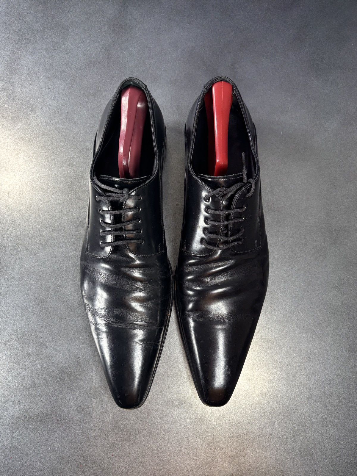 Dolce & Gabbana Vintage Dolce & Gabbana Patent Leather Pointed Toe Long 90s Size US 9.5 / EU 42-43 - 2 Thumbnail