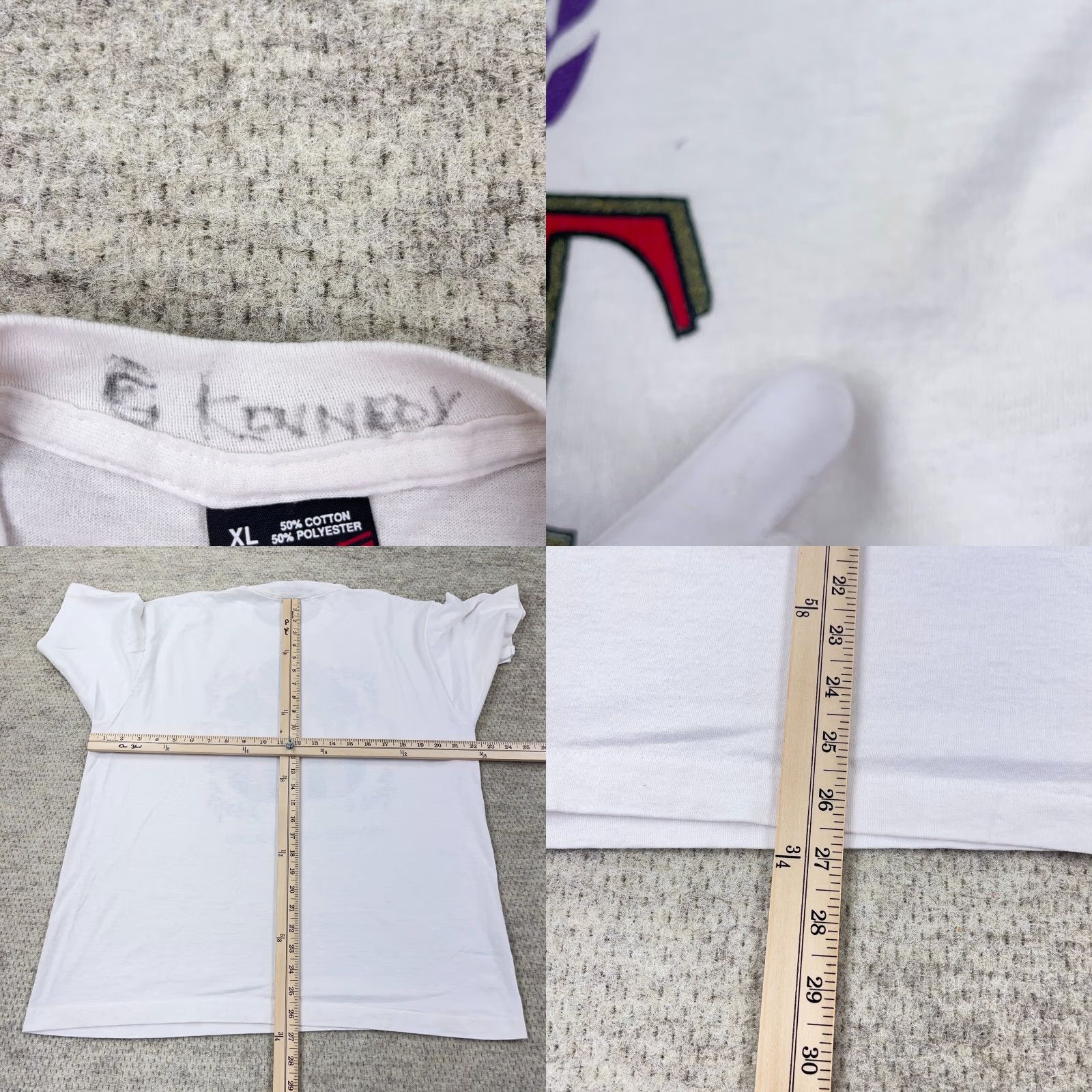 Fruit Of The Loom VINTAGE Jesus Shirt Men XL White Tee Religion Christ God Single Stitch 90s Adult Size US XL / EU 56 / 4 - 8 Thumbnail