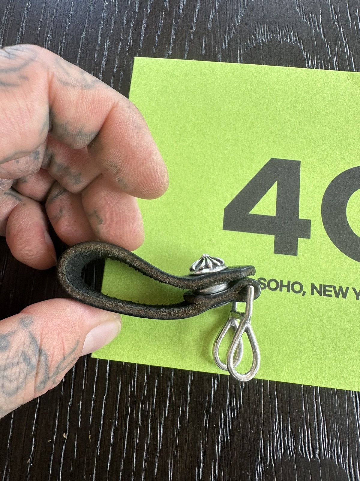 Chrome Hearts CHROME HEARTS WALLET BELT CHAIN CLIP KEYS NEW LEATHER Size ONE SIZE - 6 Thumbnail