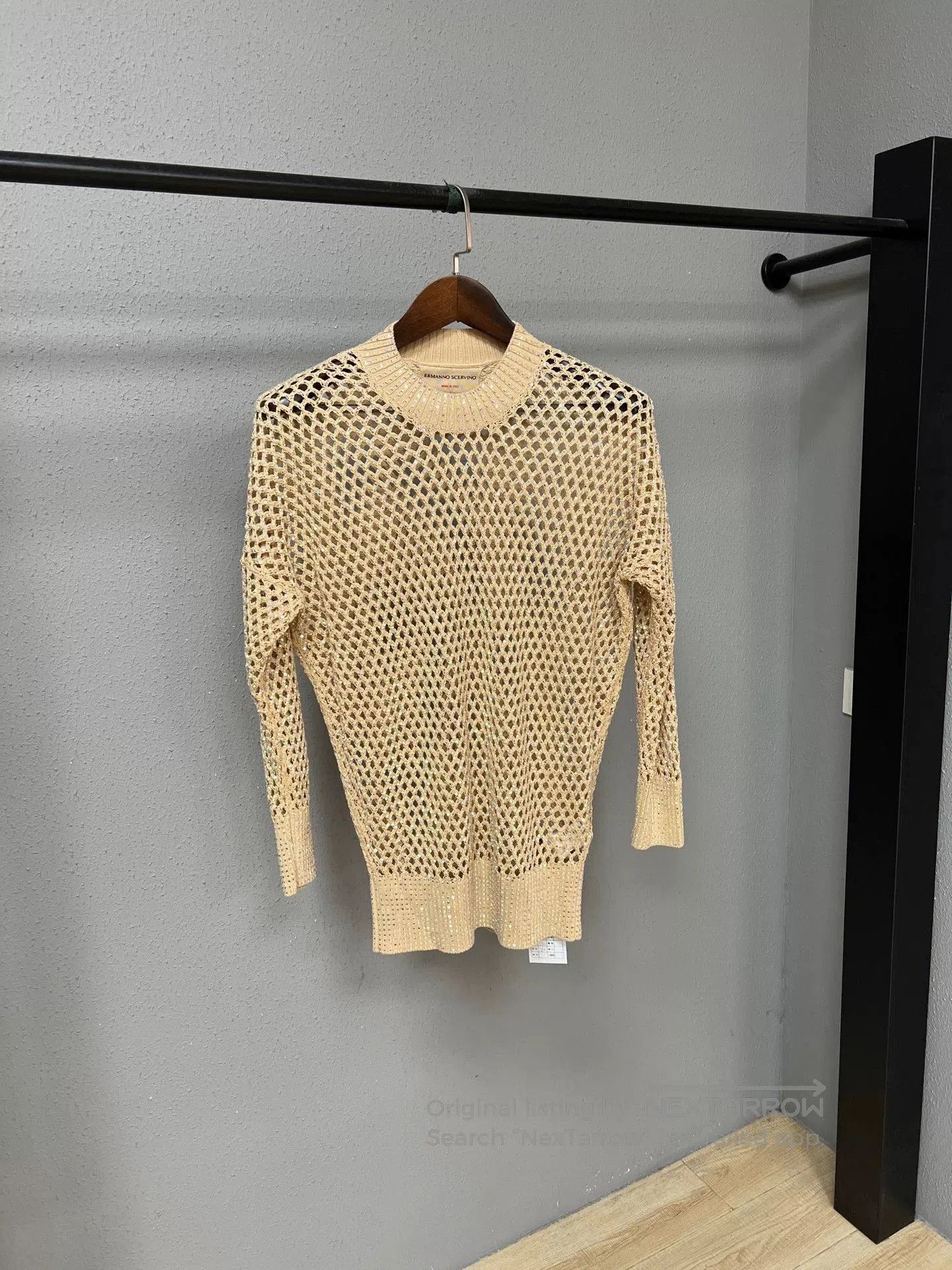 Ermanno Scervino Ermanno Scervino Diamond Knit Top. Size S / US 4 / IT 40 - 1 Thumbnail