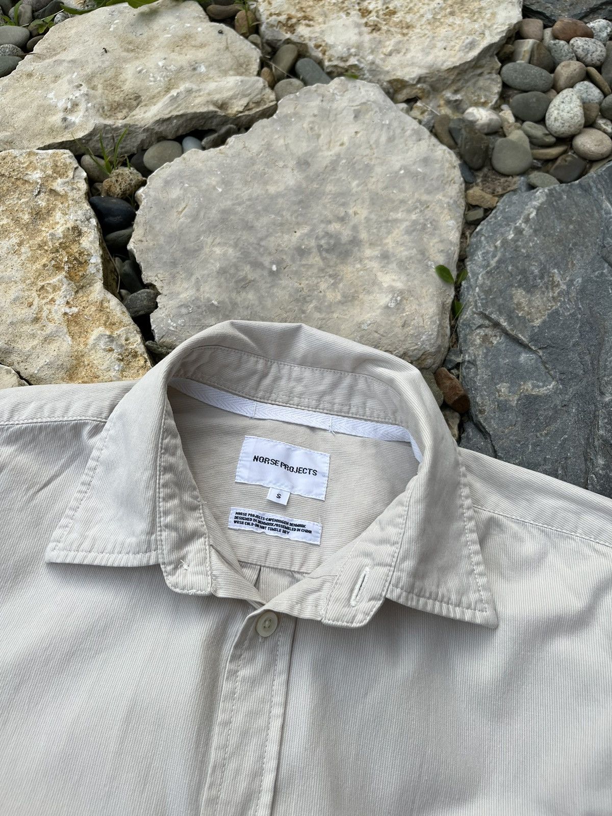 Norse Projects Norse Projects osvald micro stripe ss cotton pocket shirt Size US S / EU 44-46 / 1 - 9 Thumbnail